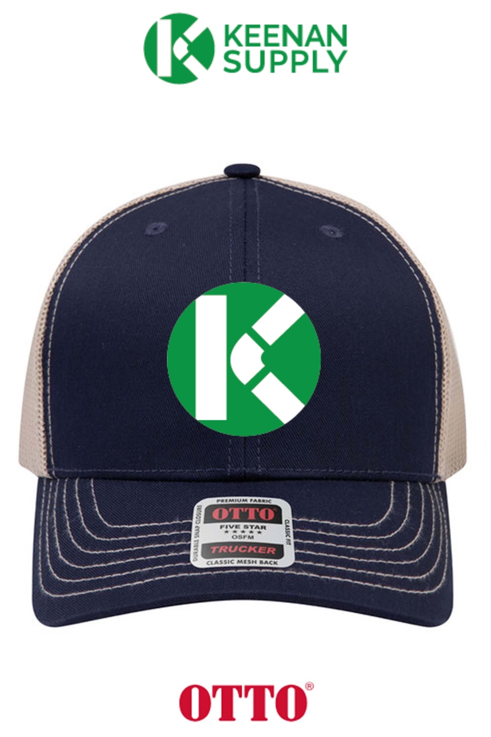 **BULK BUY SPECIAL** OTTO CAP® 6 Panel Mid Profile Mesh Back Trucker Hat - KEENAN SUPPLY