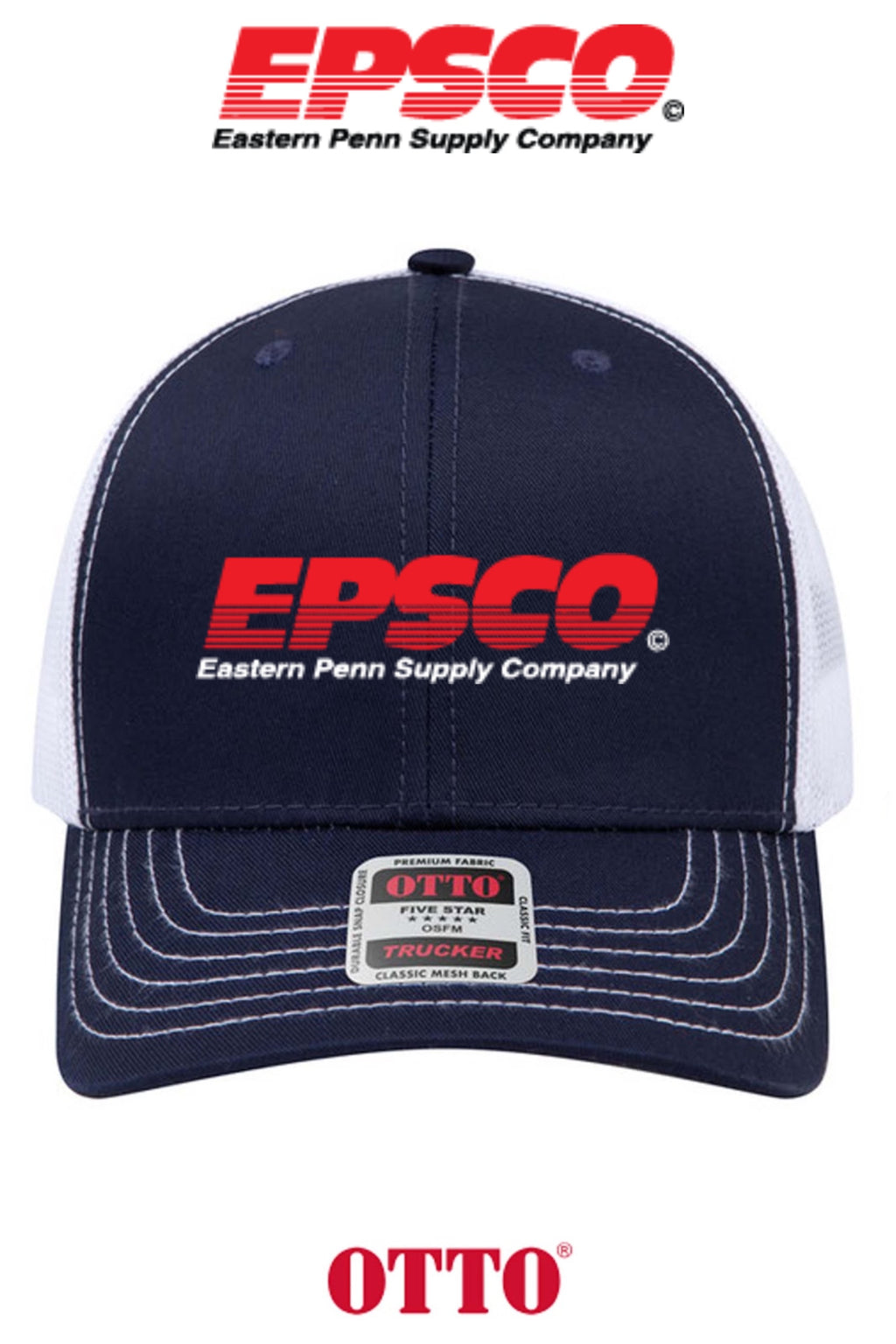 **BULK BUY SPECIAL** OTTO CAP® 6 Panel Mid Profile Mesh Back Trucker Hat - EPSCO