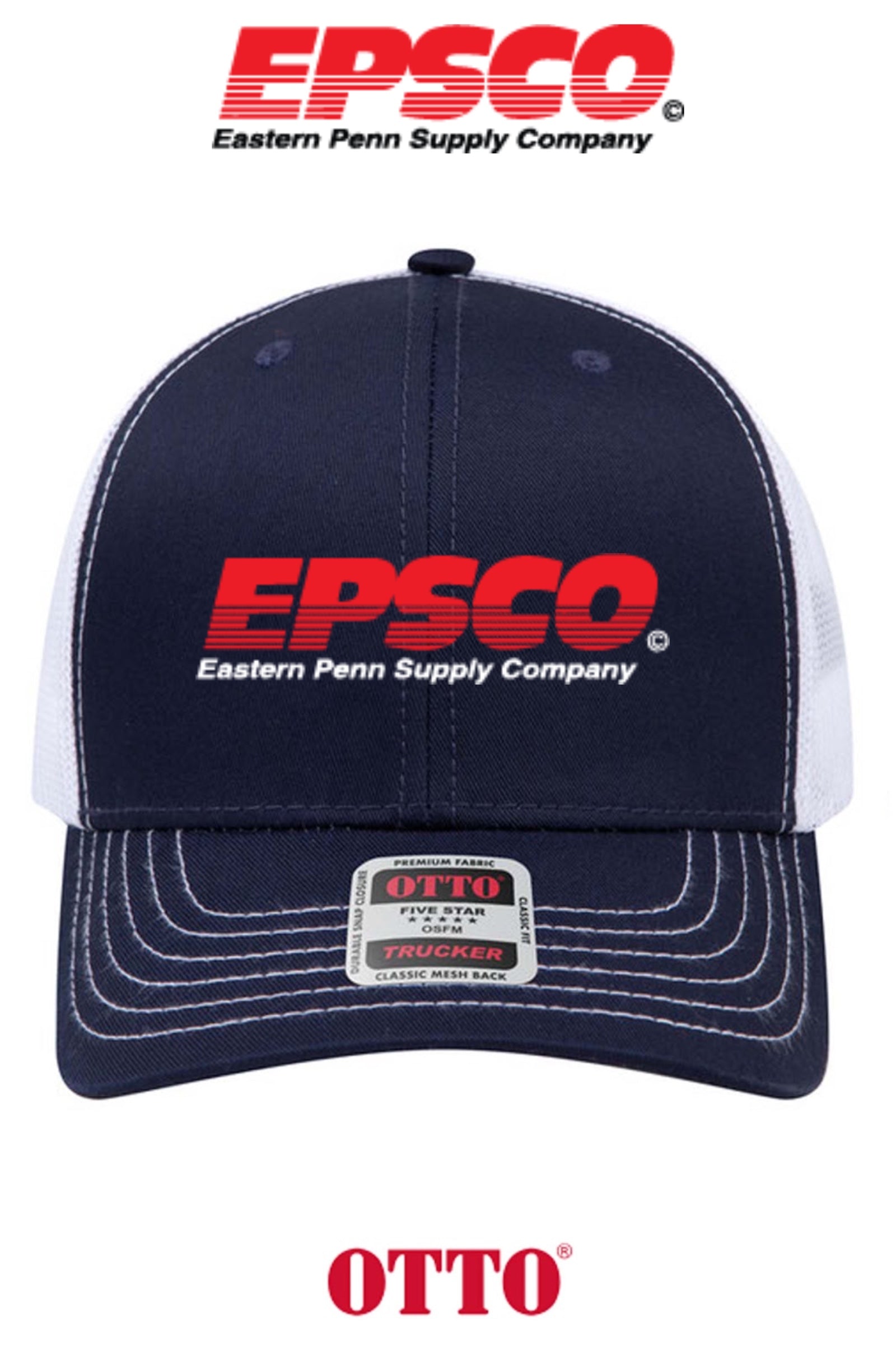 **BULK BUY SPECIAL** OTTO CAP® 6 Panel Mid Profile Mesh Back Trucker Hat - EPSCO