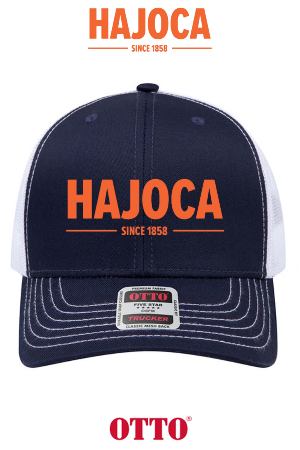 **BULK BUY SPECIAL** OTTO CAP® 6 Panel Mid Profile Mesh Back Trucker Hat - HAJOCA