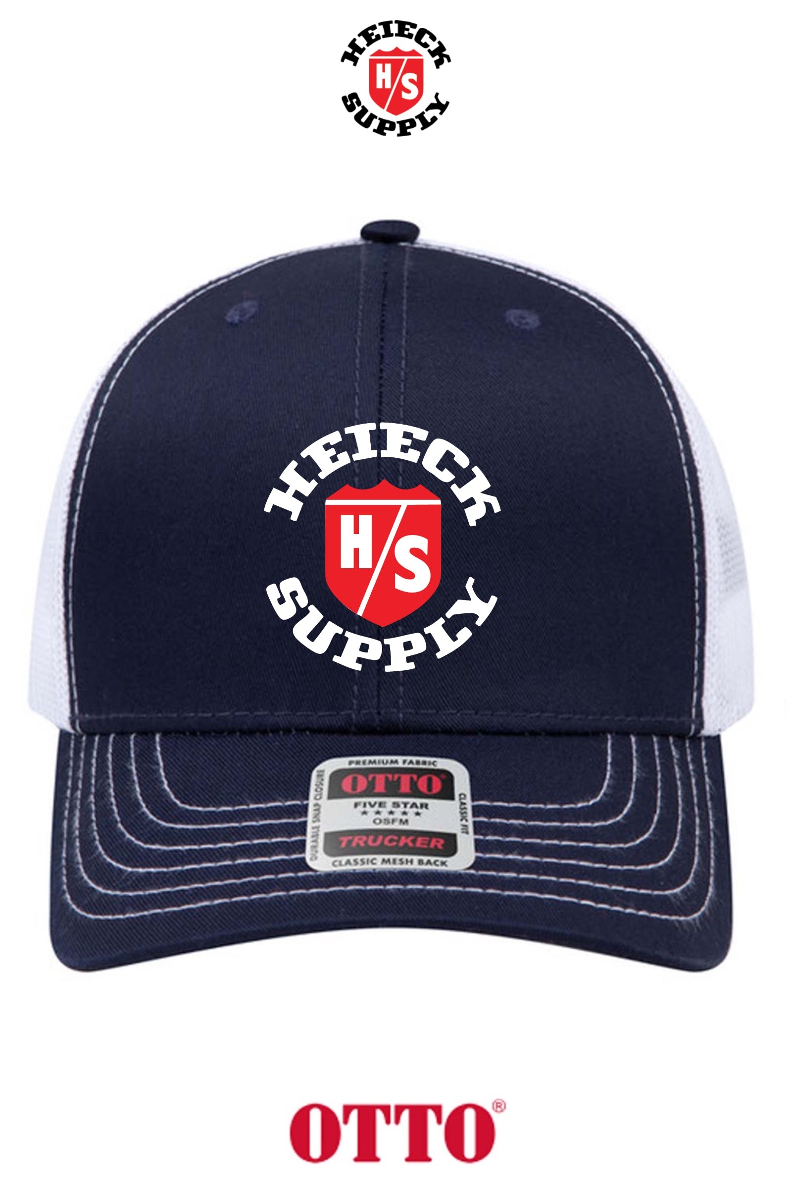 **BULK BUY SPECIAL** OTTO CAP® 6 Panel Mid Profile Mesh Back Trucker Hat - HEIECK SUPPLY