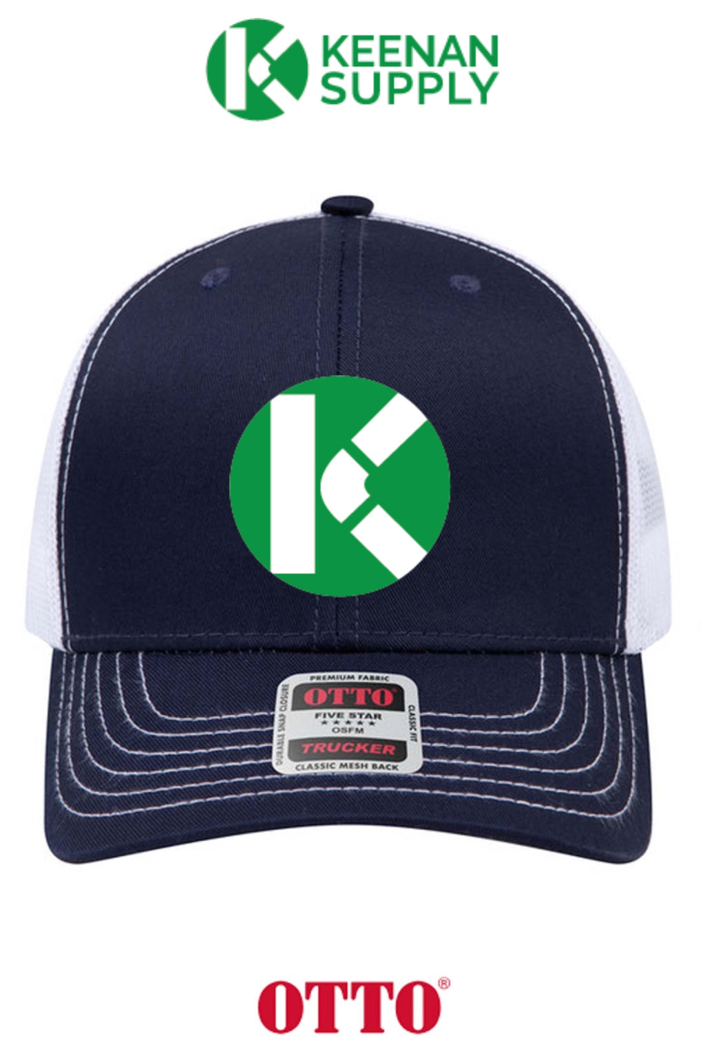 **BULK BUY SPECIAL** OTTO CAP® 6 Panel Mid Profile Mesh Back Trucker Hat - KEENAN SUPPLY