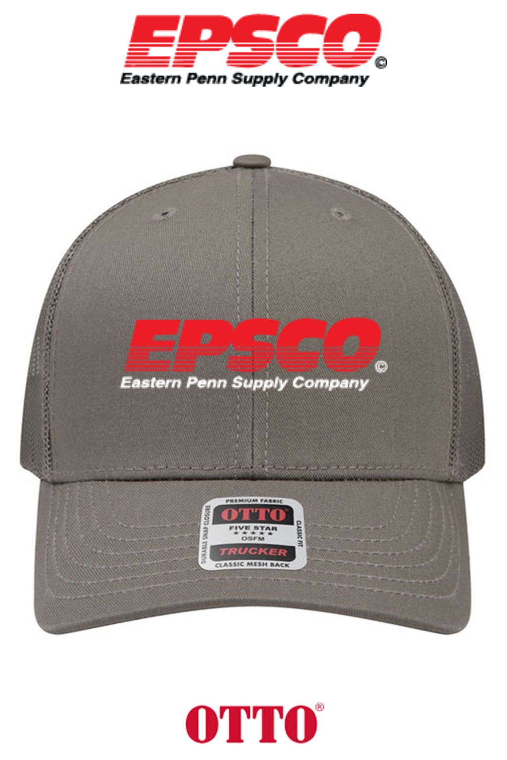 **BULK BUY SPECIAL** OTTO CAP® 6 Panel Mid Profile Mesh Back Trucker Hat - EPSCO