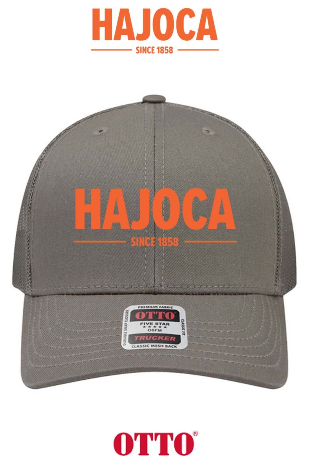 **BULK BUY SPECIAL** OTTO CAP® 6 Panel Mid Profile Mesh Back Trucker Hat - HAJOCA