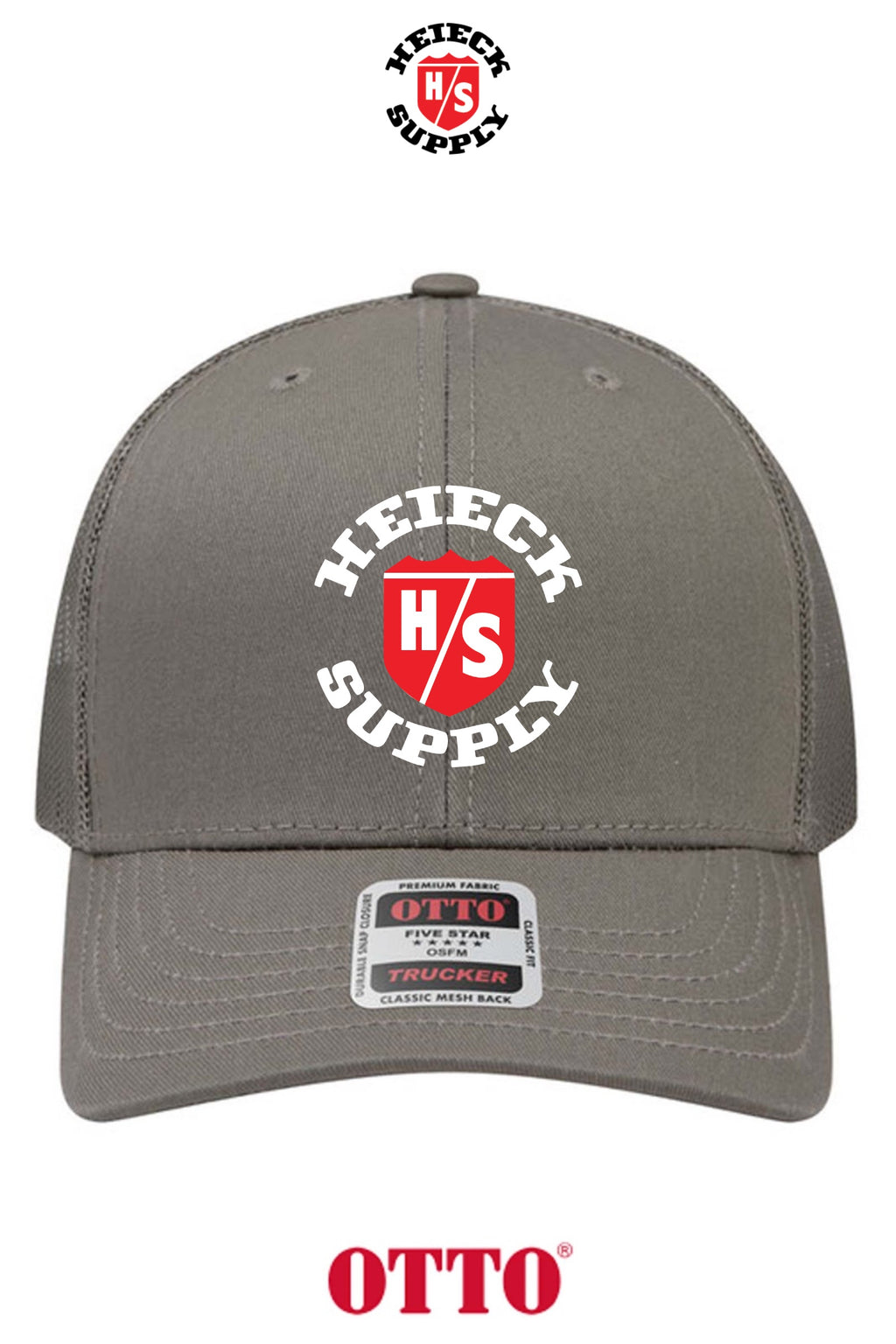 **BULK BUY SPECIAL** OTTO CAP® 6 Panel Mid Profile Mesh Back Trucker Hat - HEIECK SUPPLY