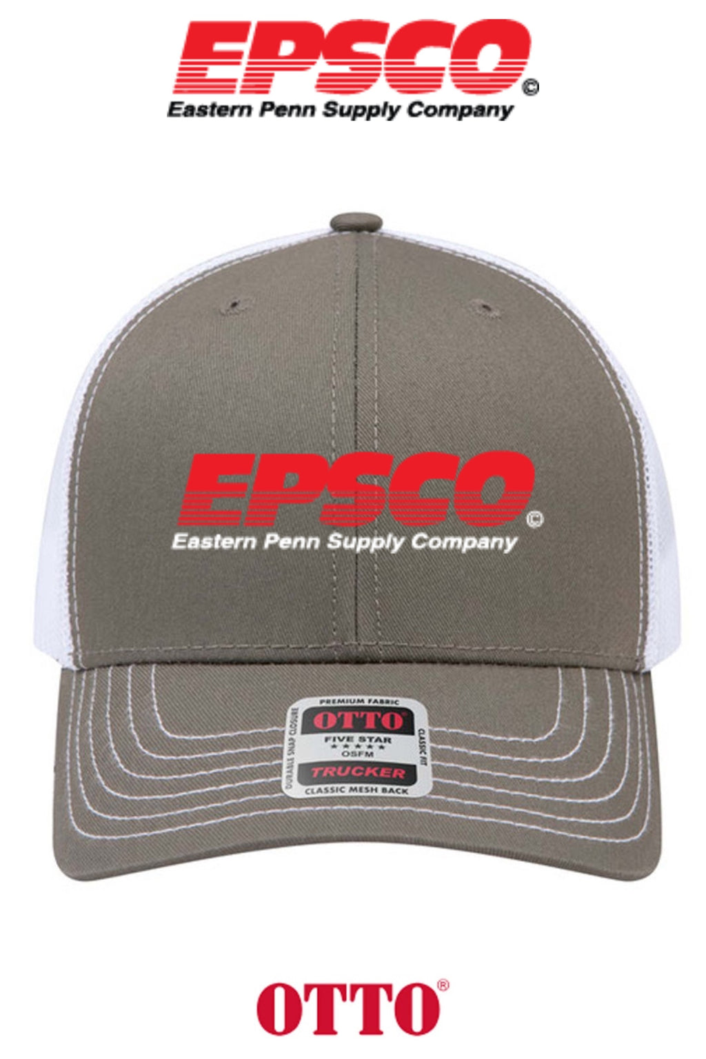 **BULK BUY SPECIAL** OTTO CAP® 6 Panel Mid Profile Mesh Back Trucker Hat - EPSCO