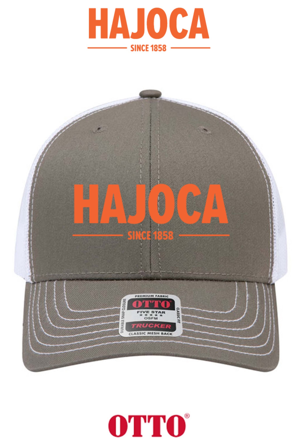 **BULK BUY SPECIAL** OTTO CAP® 6 Panel Mid Profile Mesh Back Trucker Hat - HAJOCA