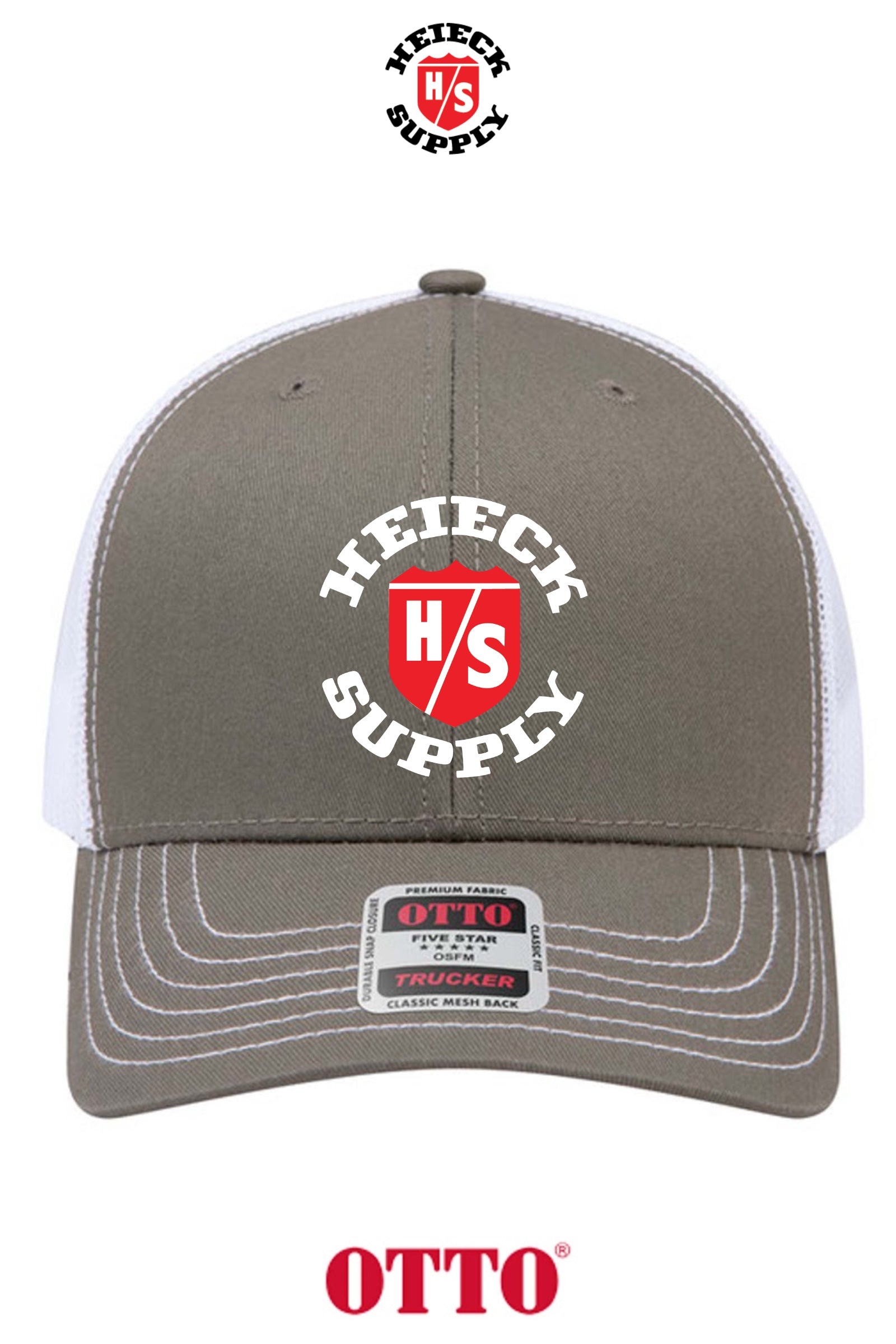 **BULK BUY SPECIAL** OTTO CAP® 6 Panel Mid Profile Mesh Back Trucker Hat - HEIECK SUPPLY