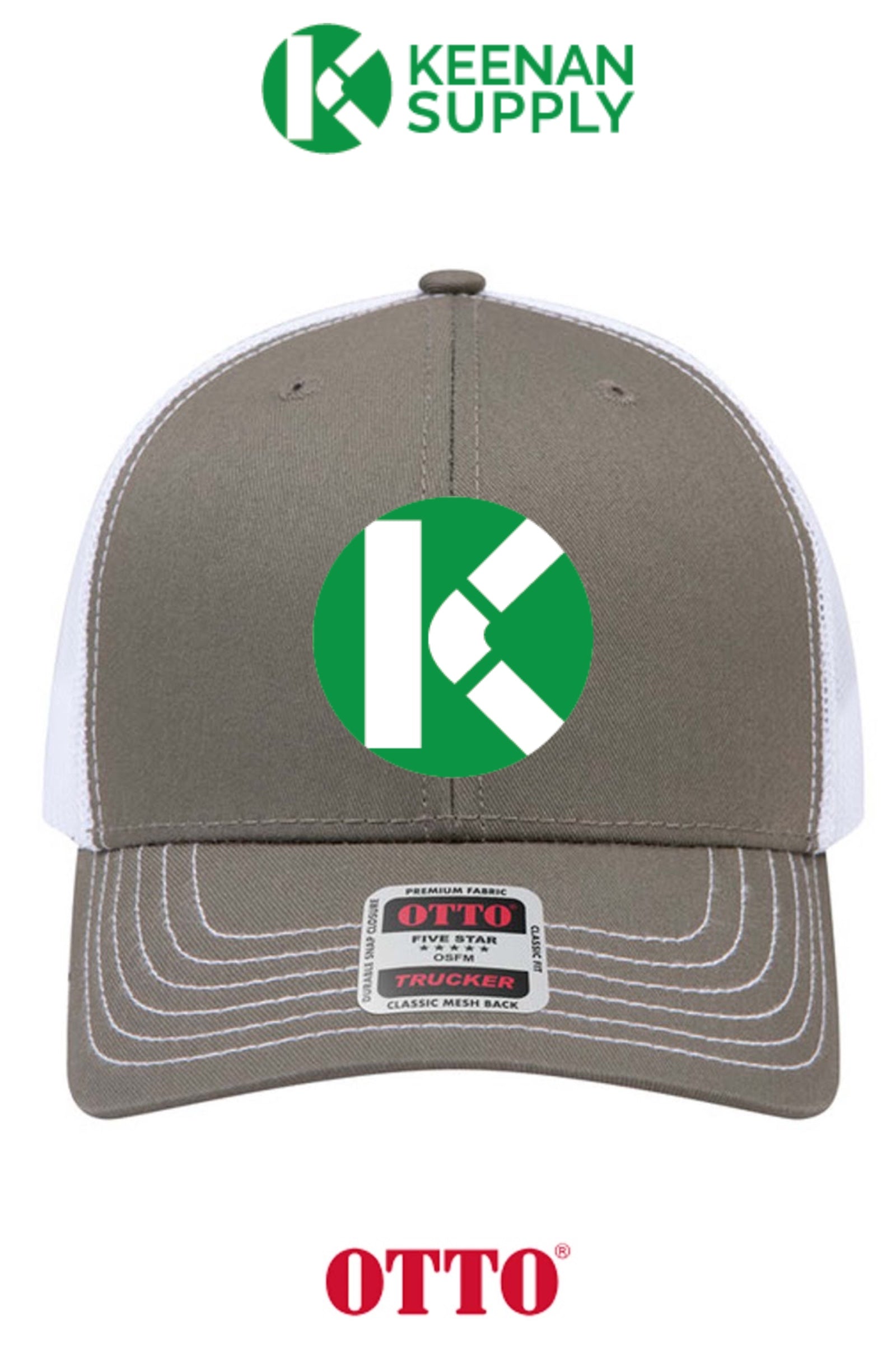**BULK BUY SPECIAL** OTTO CAP® 6 Panel Mid Profile Mesh Back Trucker Hat - KEENAN SUPPLY