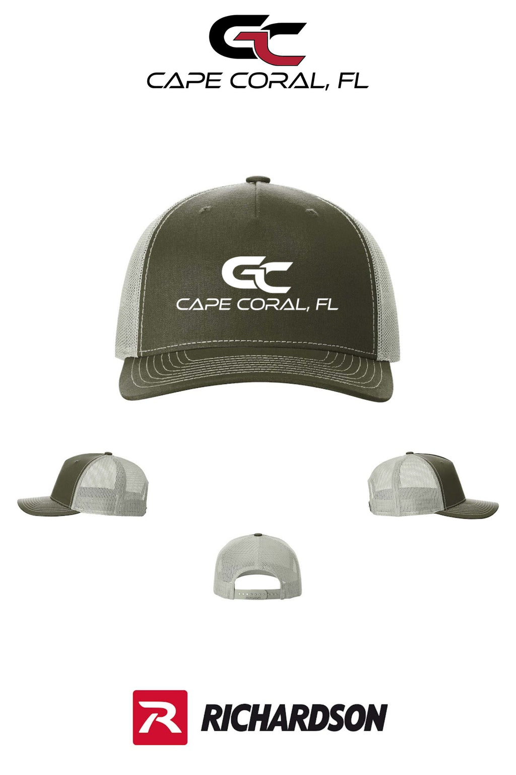 Richardson 112FP Five-Panel Trucker - GORMAN CO - CAPE CORAL