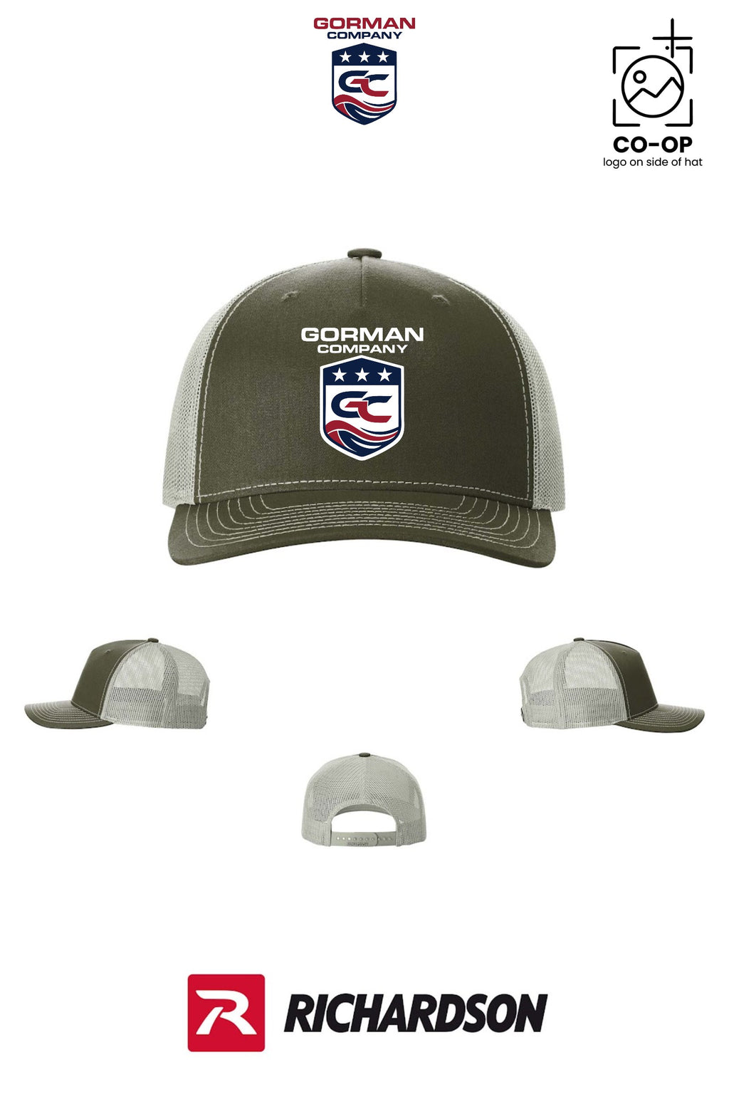 Richardson 112FP Five-Panel Trucker - GORMAN CO - PANAMA CITY