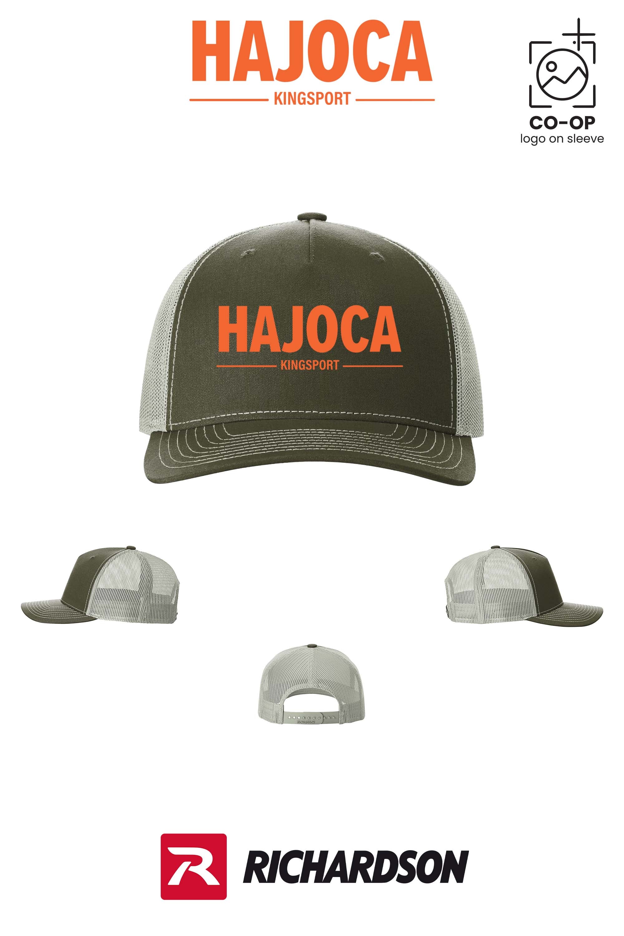 Richardson 112FP Five-Panel Trucker - HAJOCA - KINGSPORT