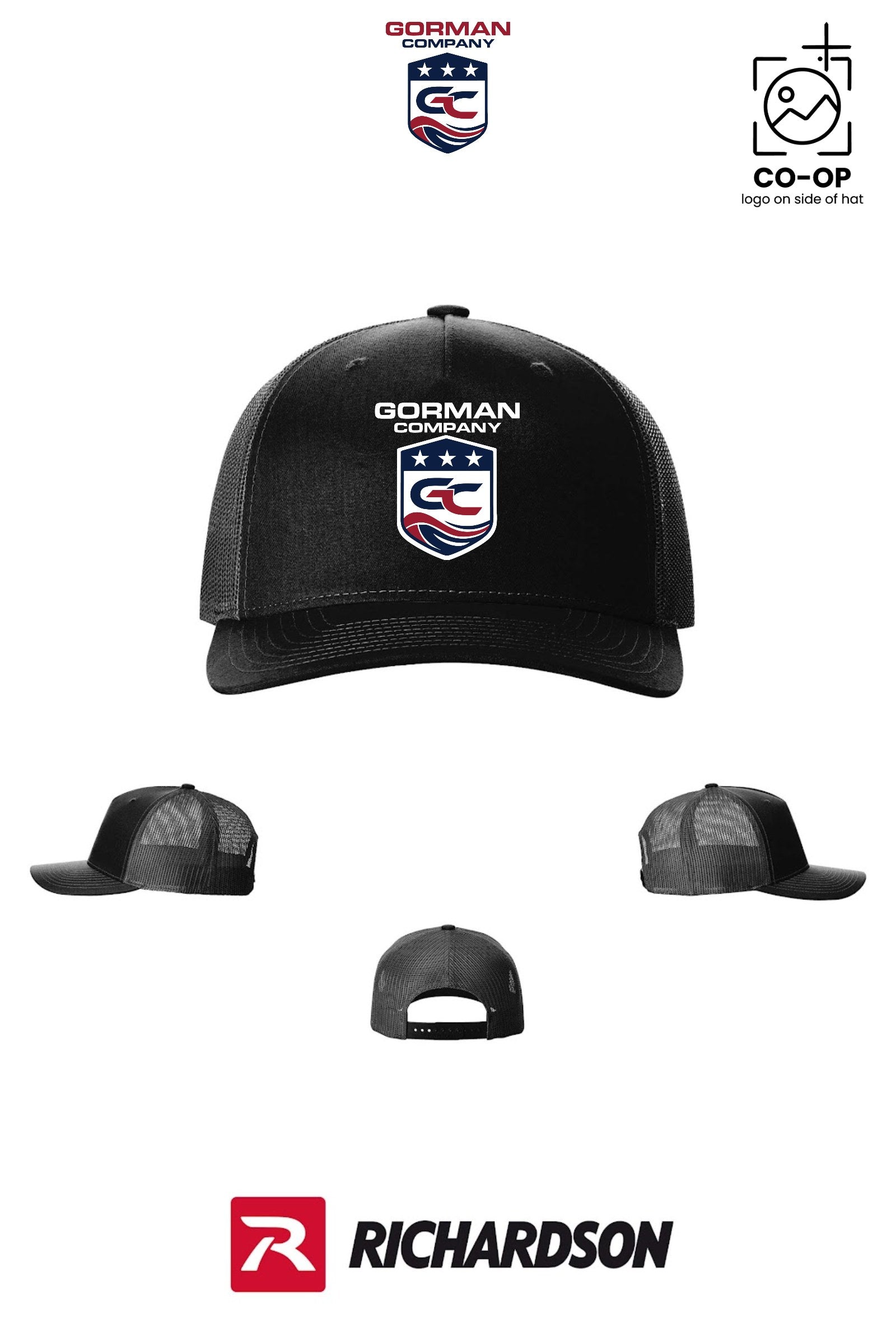 Richardson 112FP Five-Panel Trucker - GORMAN CO - PANAMA CITY