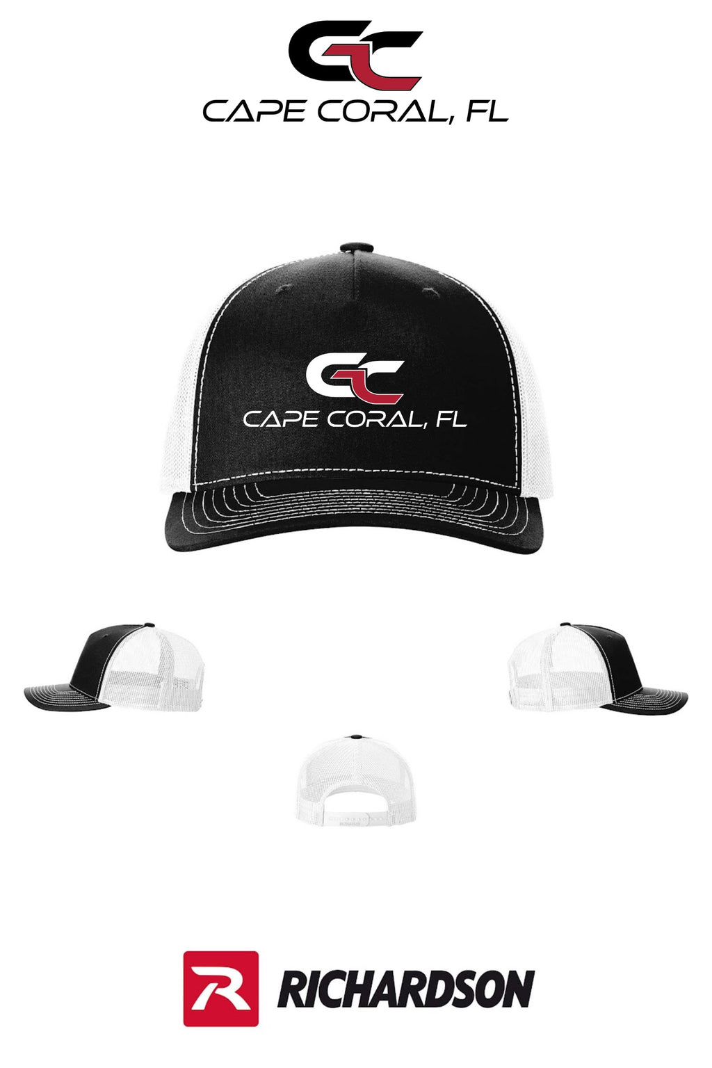 Richardson 112FP Five-Panel Trucker - GORMAN CO - CAPE CORAL