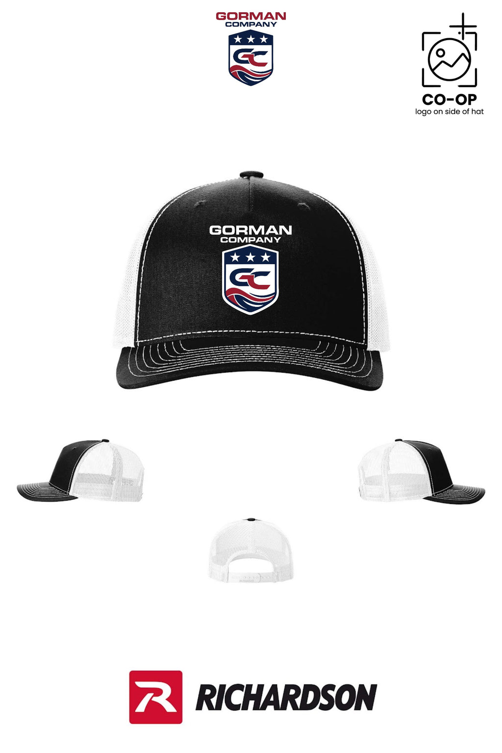 Richardson 112FP Five-Panel Trucker - GORMAN CO - PANAMA CITY