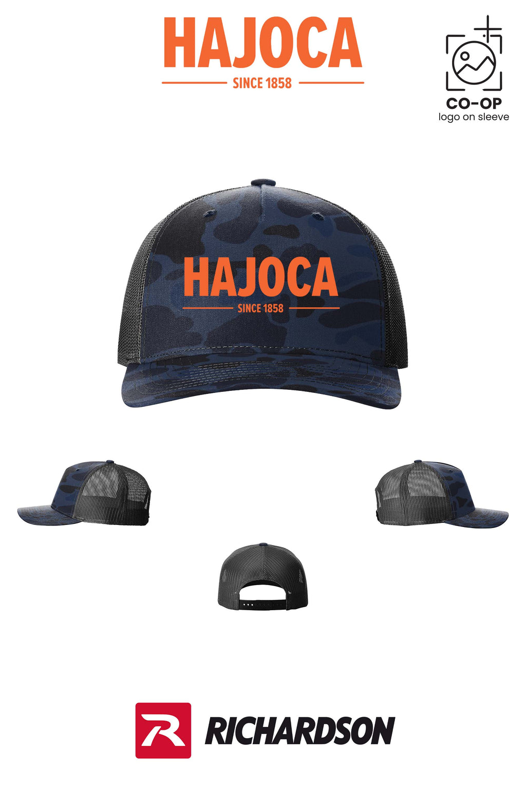 Richardson 112PFP Printed Five-Panel Trucker - HAJOCA