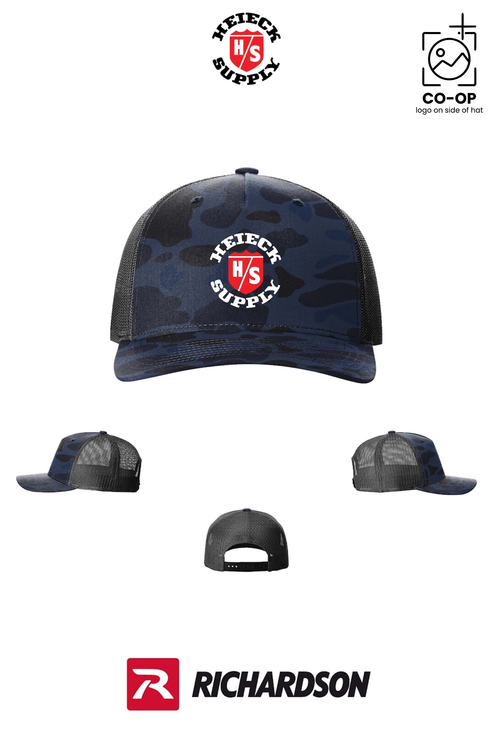 Richardson 112PFP Printed Five-Panel Trucker - HEIECK SUPPLY
