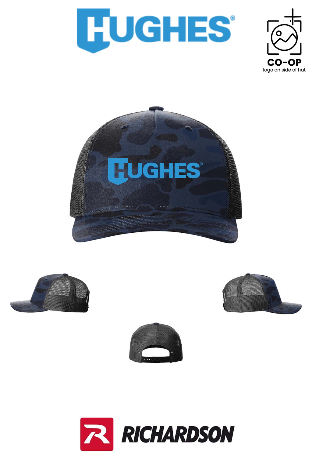 Richardson 112PFP Printed Five-Panel Trucker - HUGHES SUPPLY