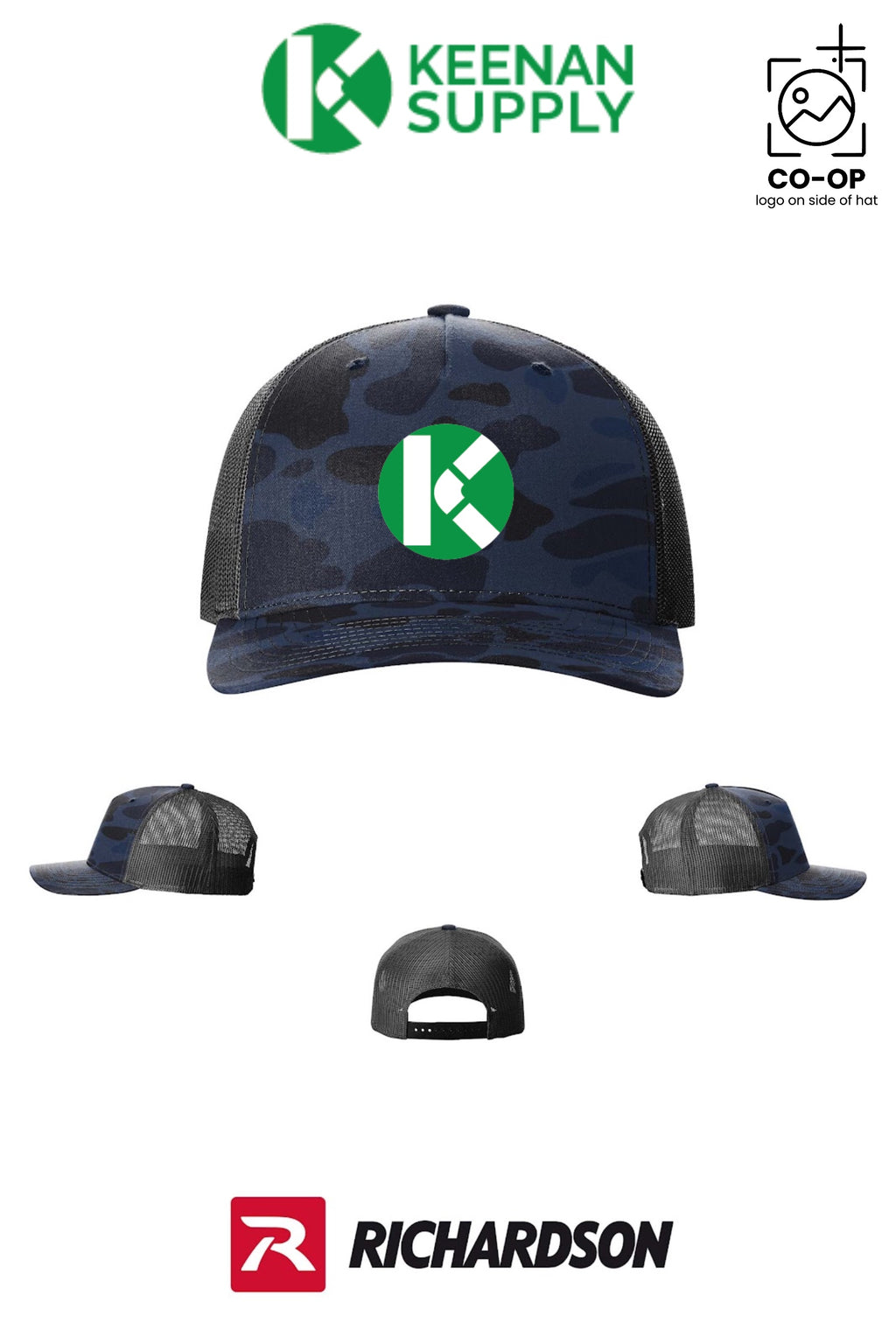 Richardson 112PFP Printed Five-Panel Trucker - KEENAN SUPPLY