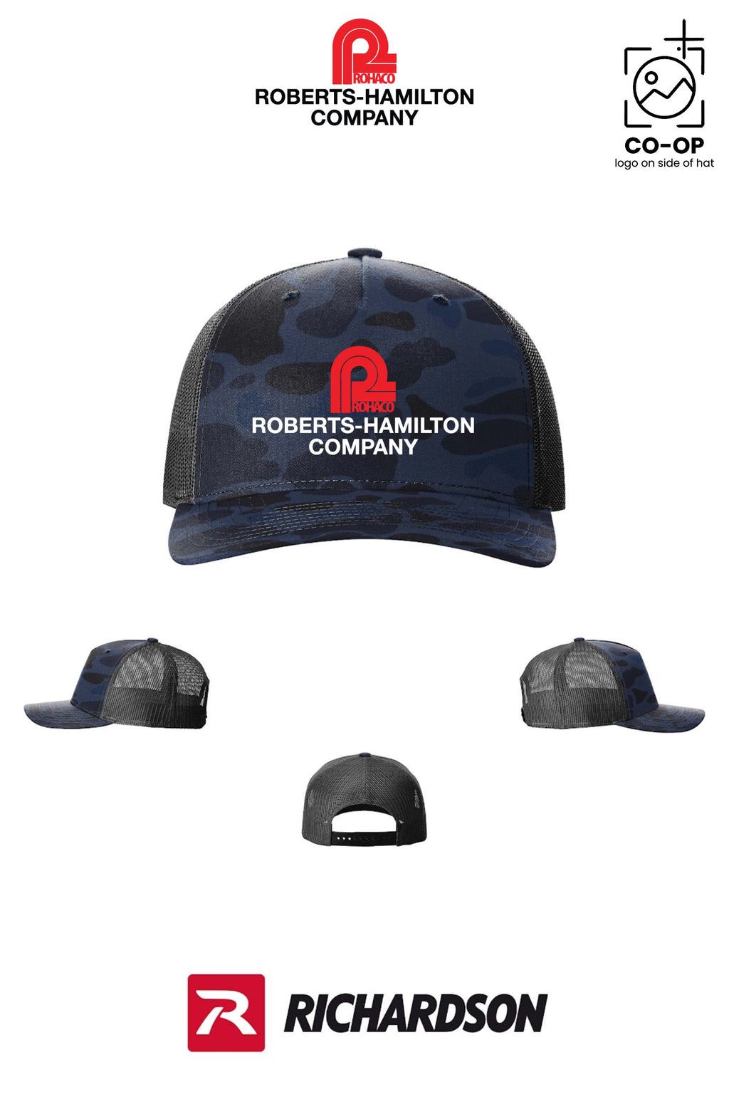 Richardson 112PFP Printed Five-Panel Trucker - ROBERTS-HAMILTON