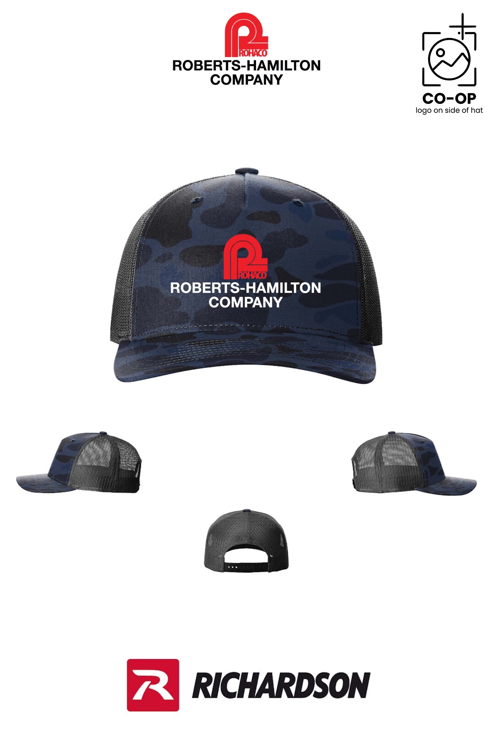 Richardson 112PFP Printed Five-Panel Trucker - ROBERTS-HAMILTON