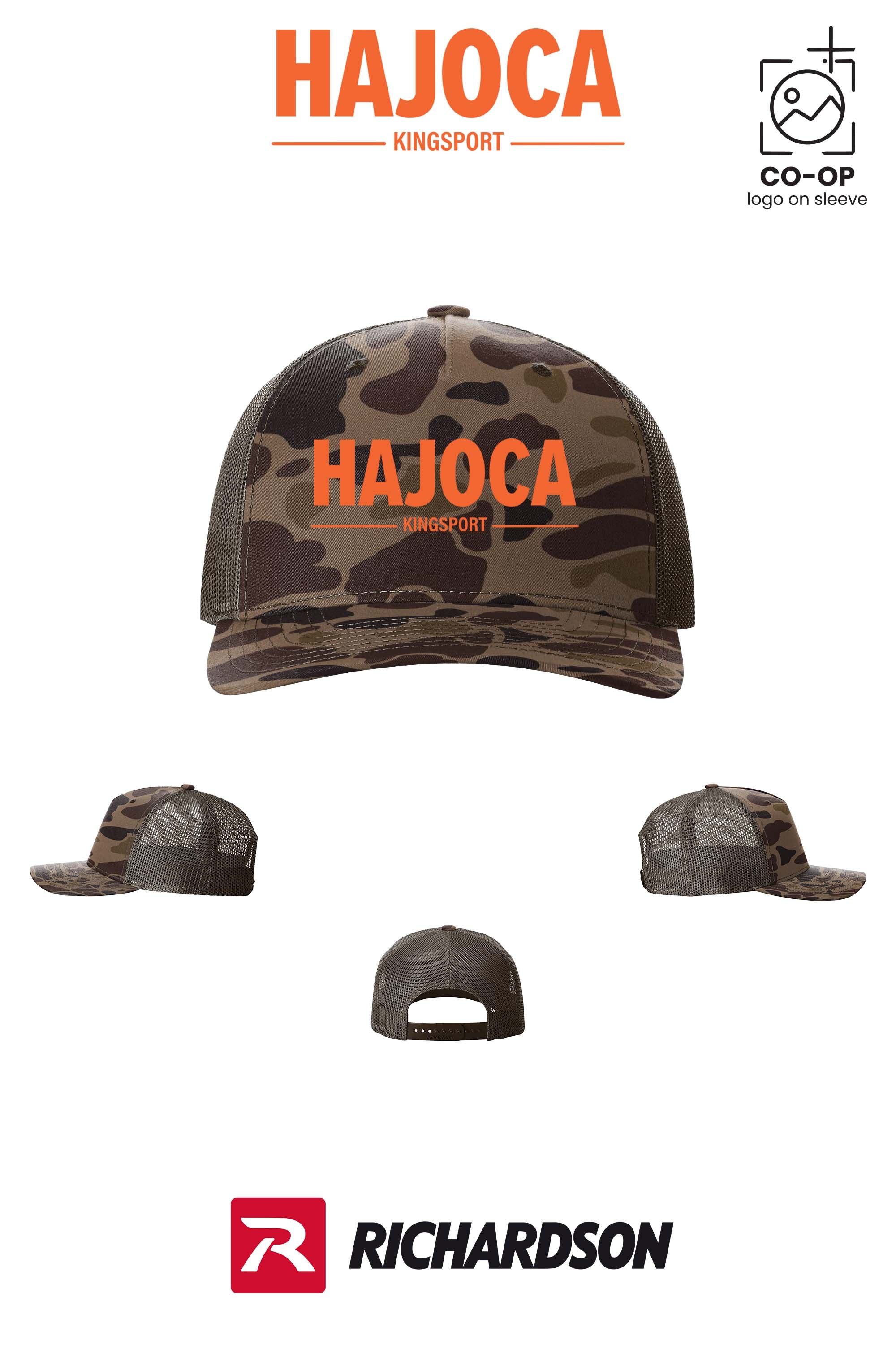 Richardson 112PFP Printed Five-Panel Trucker - HAJOCA - KINGSPORT