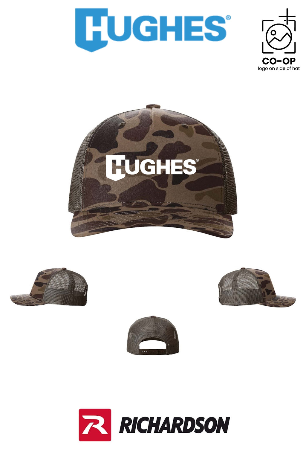 Richardson 112PFP Printed Five-Panel Trucker - HUGHES SUPPLY