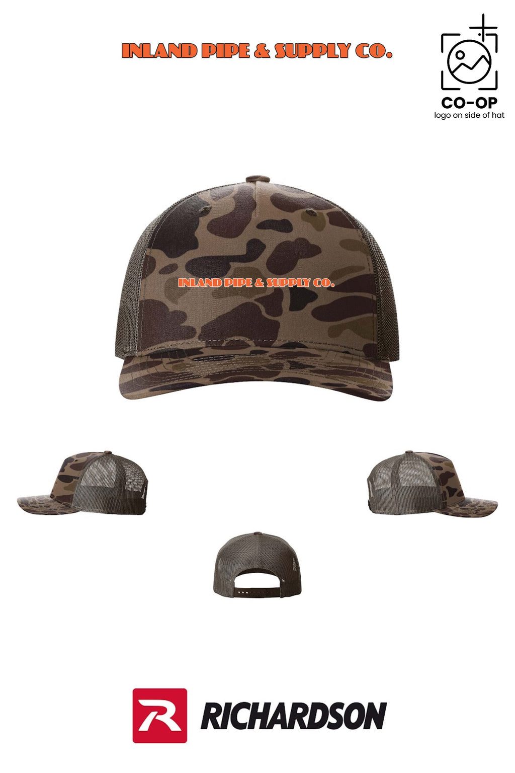 Richardson 112PFP Printed Five-Panel Trucker - INLAND PIPE AND SUPPLY