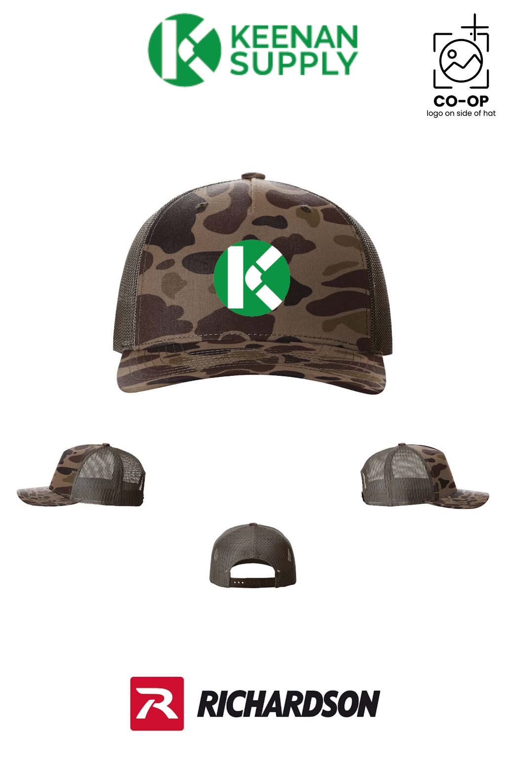Richardson 112PFP Printed Five-Panel Trucker - KEENAN SUPPLY