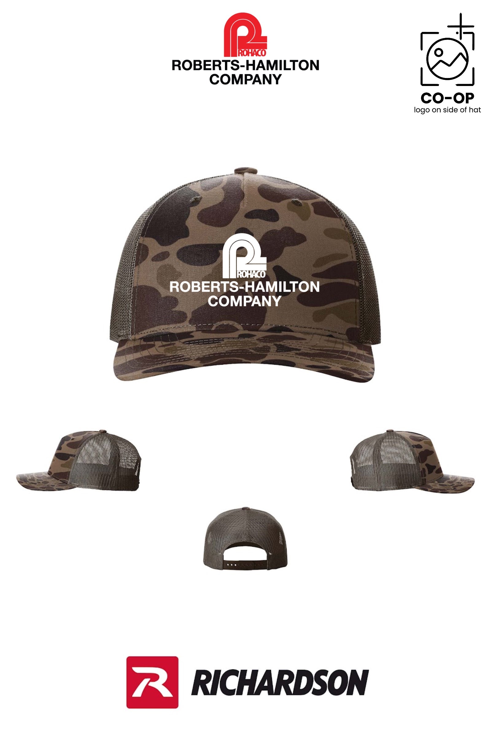 Richardson 112PFP Printed Five-Panel Trucker - ROBERTS-HAMILTON