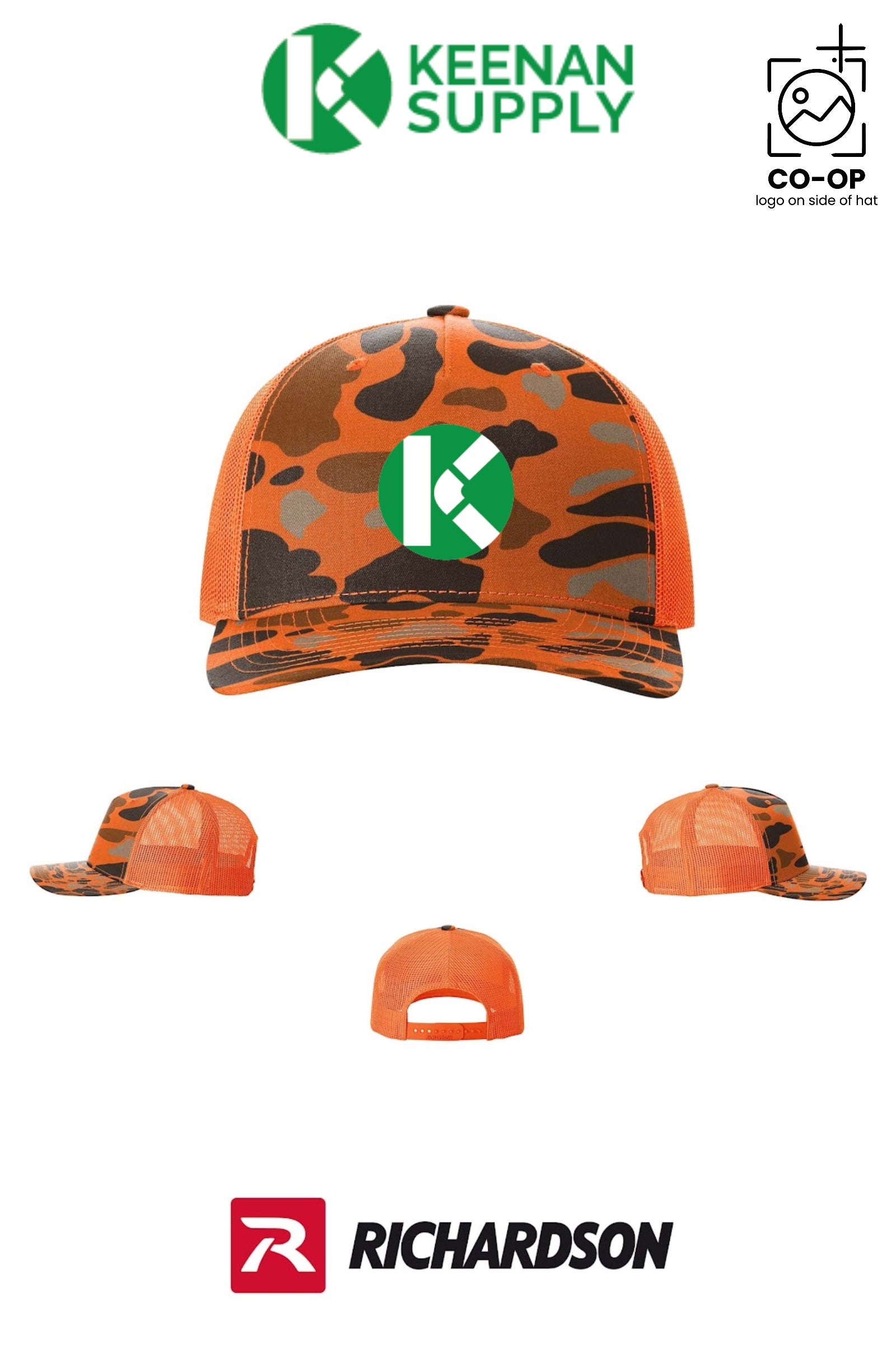 Richardson 112PFP Printed Five-Panel Trucker - KEENAN SUPPLY