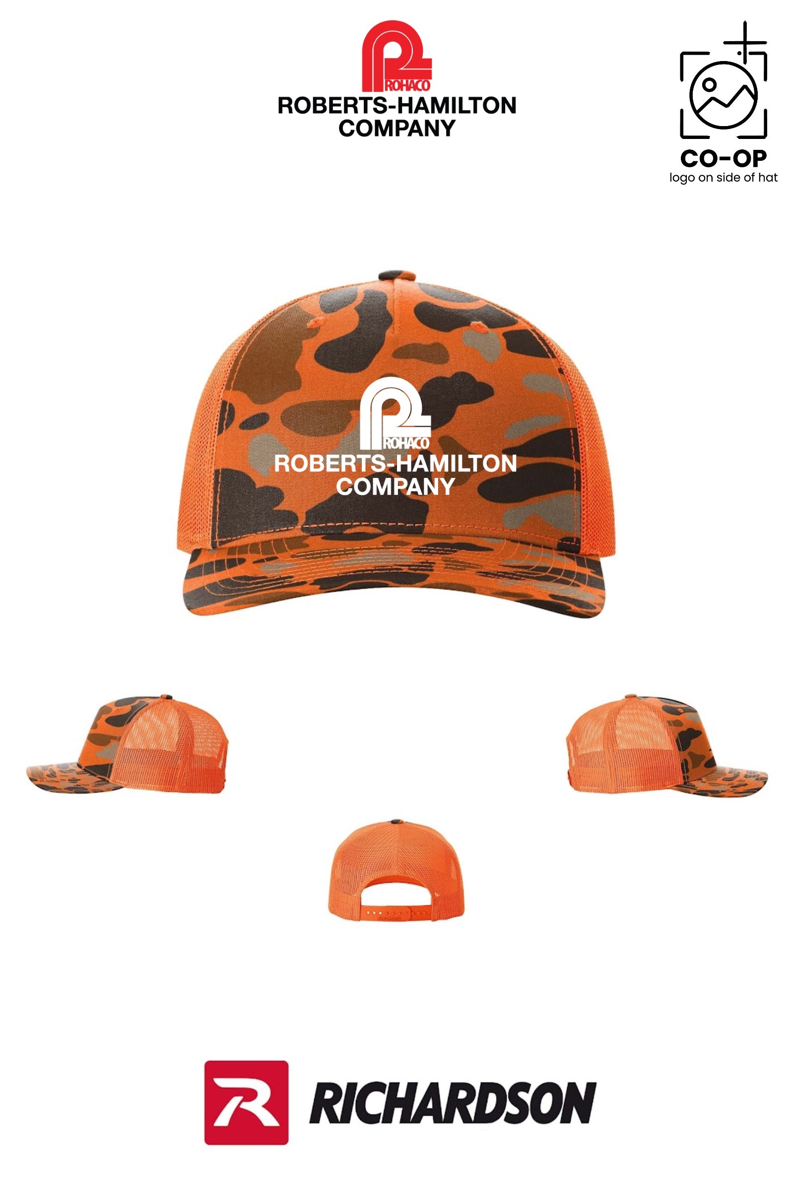 Richardson 112PFP Printed Five-Panel Trucker - ROBERTS-HAMILTON