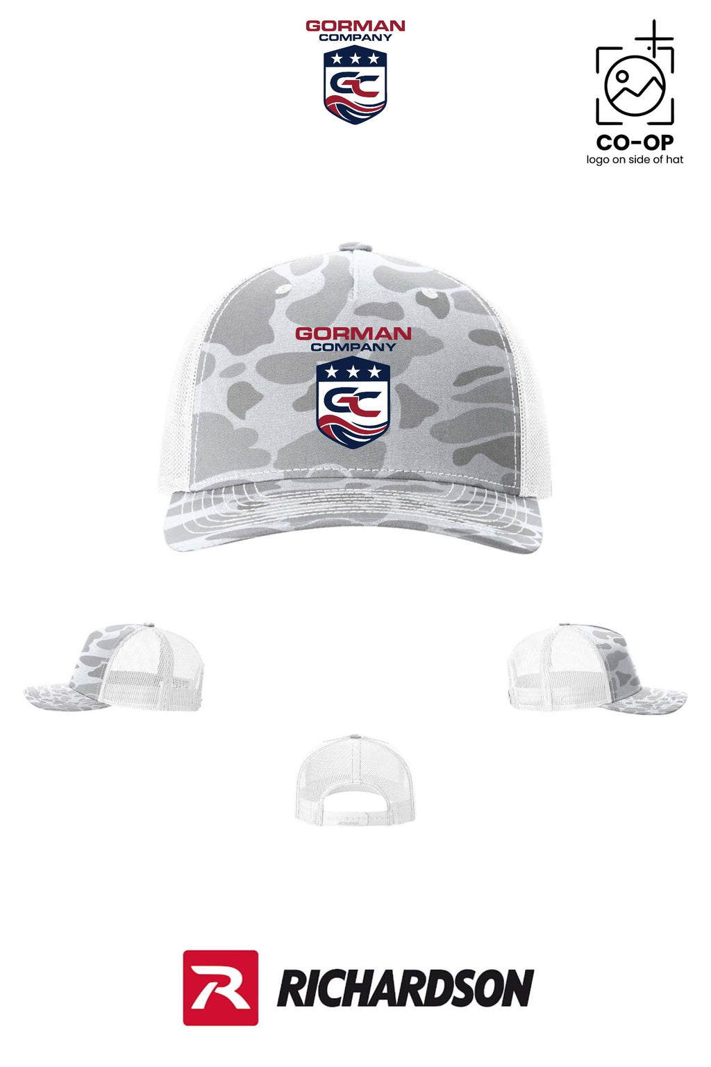 Richardson 112PFP Printed Five-Panel Trucker - GORMAN CO - PANAMA CITY