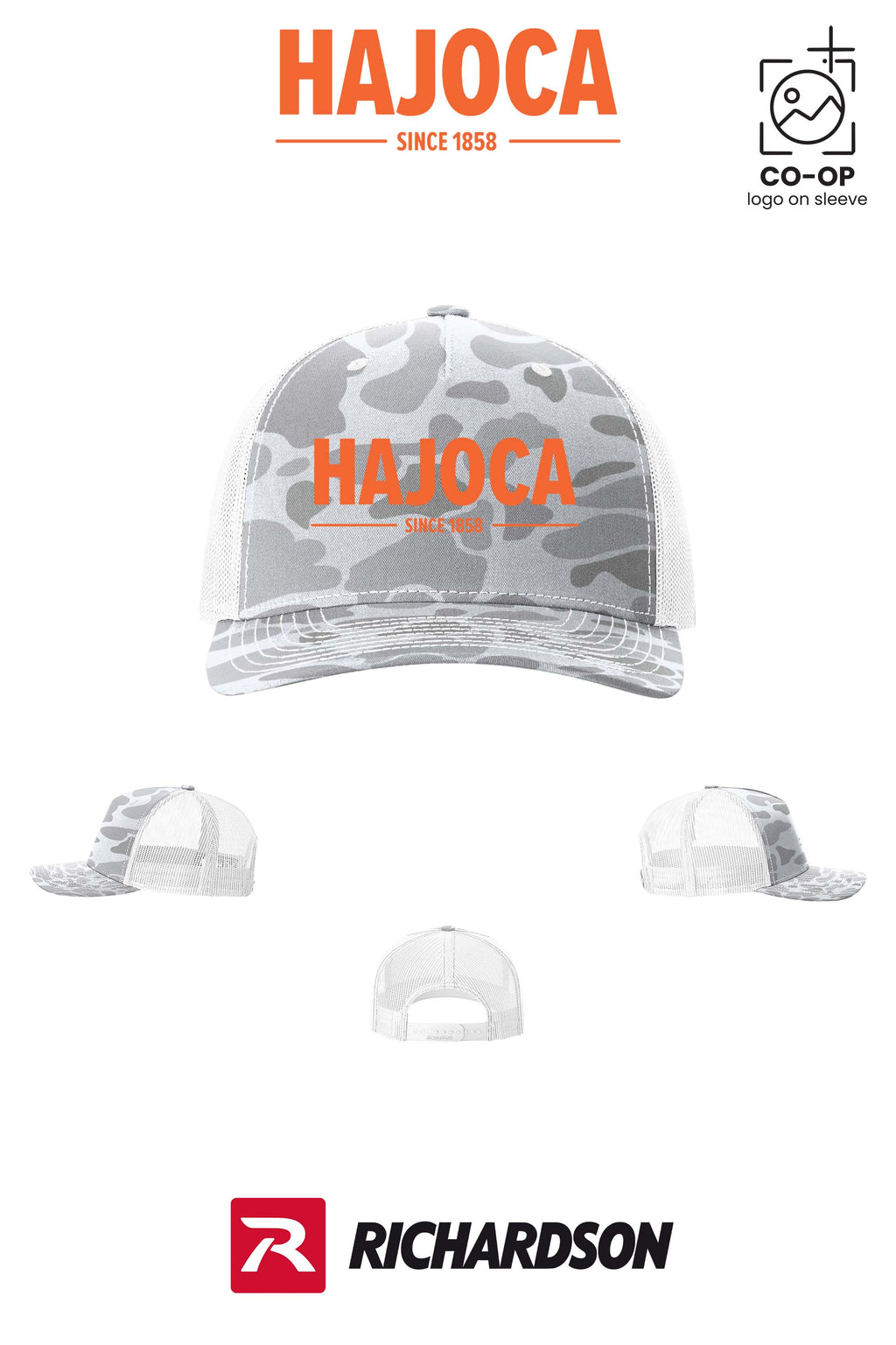 Richardson 112PFP Printed Five-Panel Trucker - HAJOCA