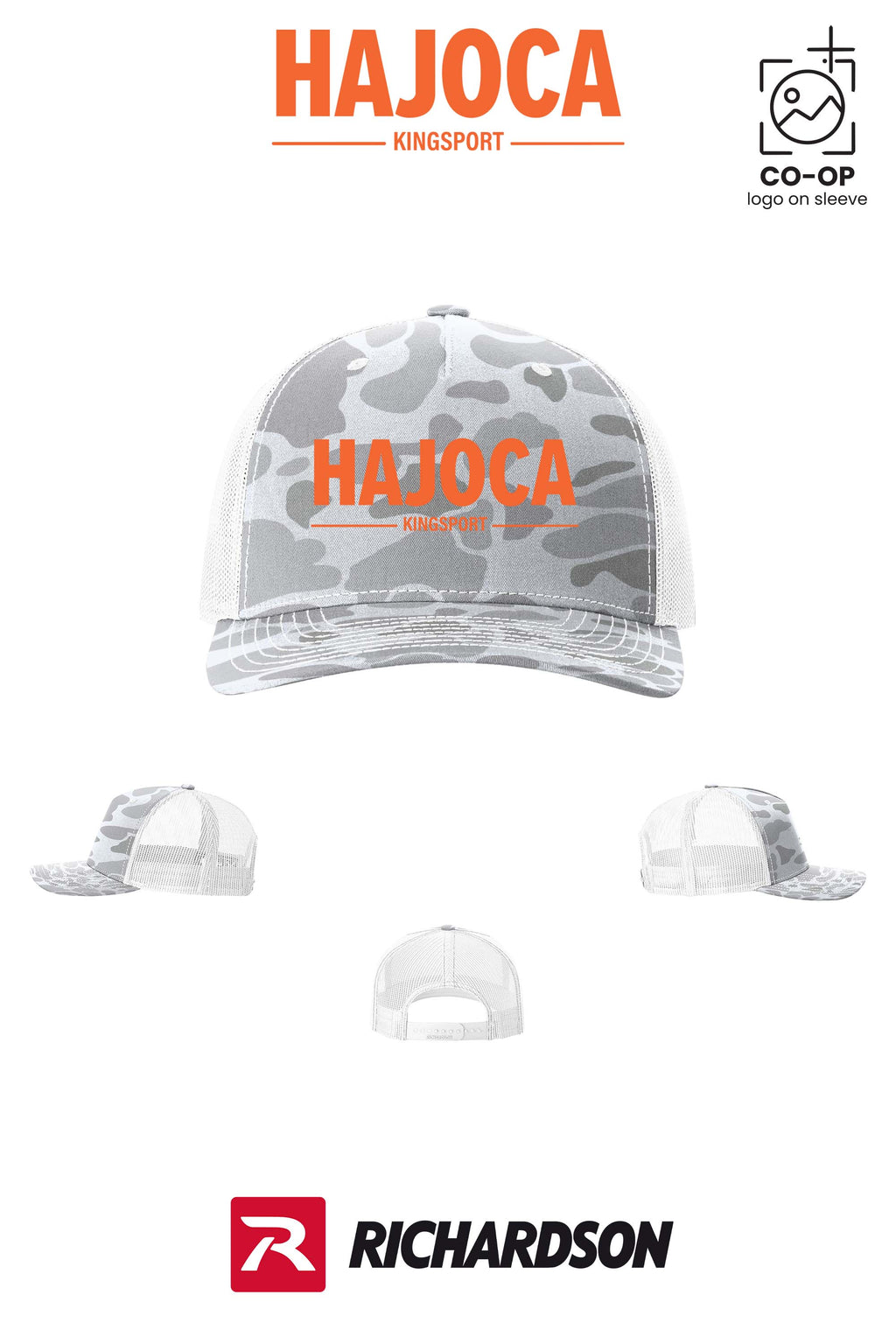 Richardson 112PFP Printed Five-Panel Trucker - HAJOCA - KINGSPORT