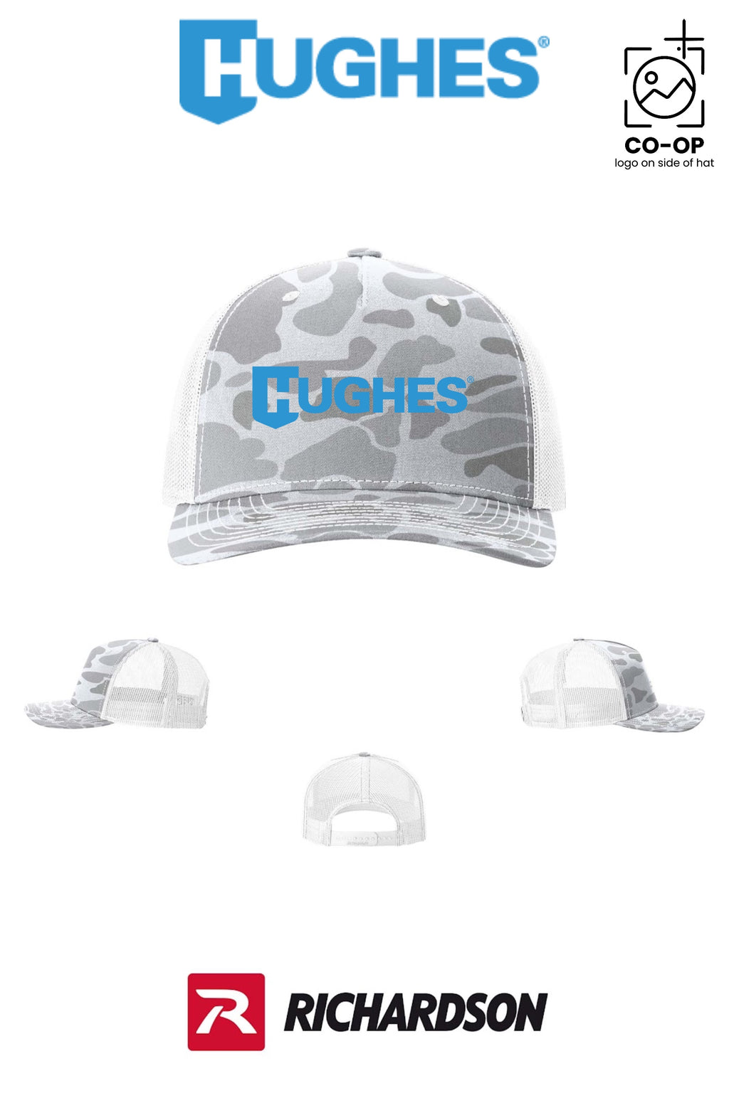 Richardson 112PFP Printed Five-Panel Trucker - HUGHES SUPPLY