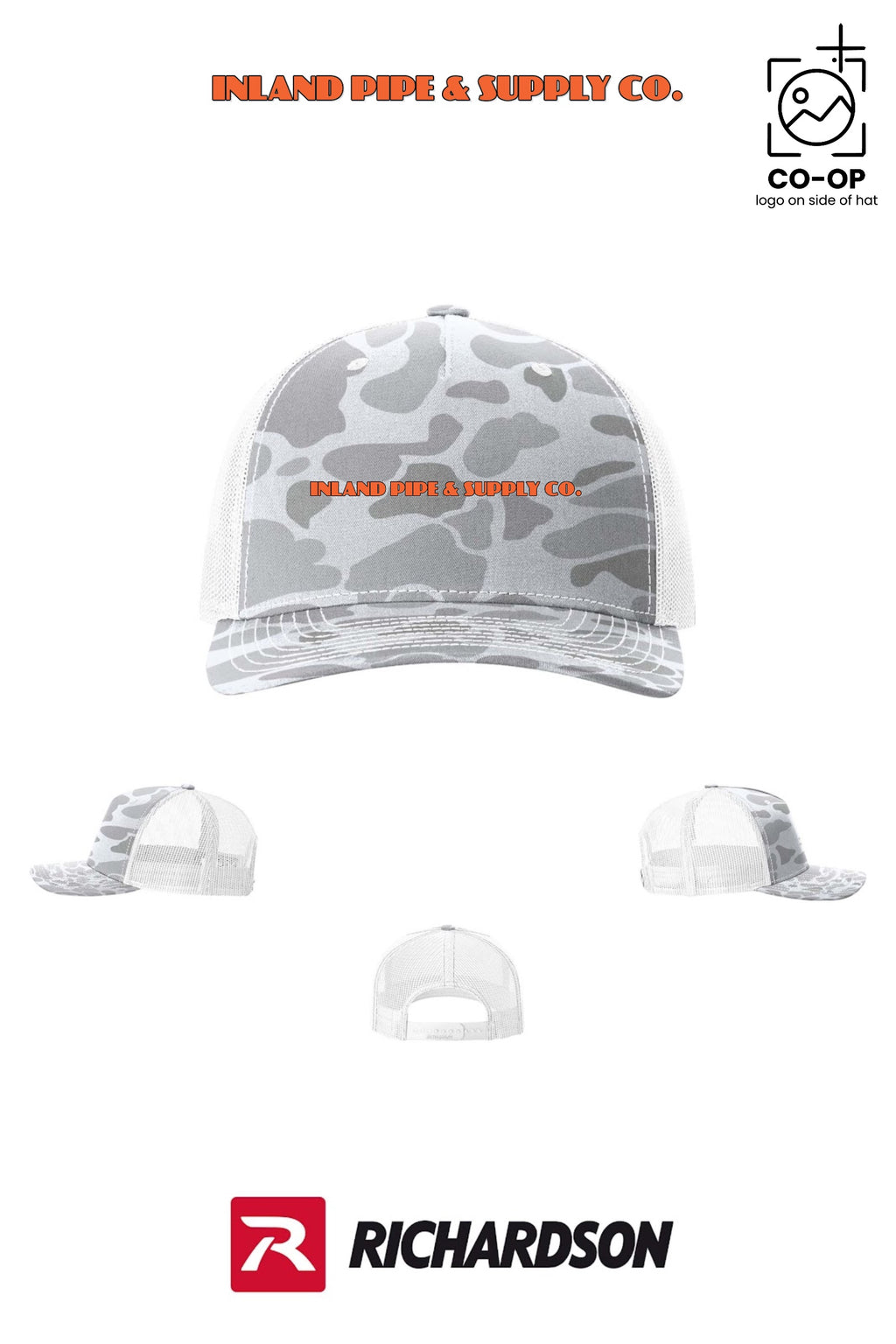 Richardson 112PFP Printed Five-Panel Trucker - INLAND PIPE AND SUPPLY