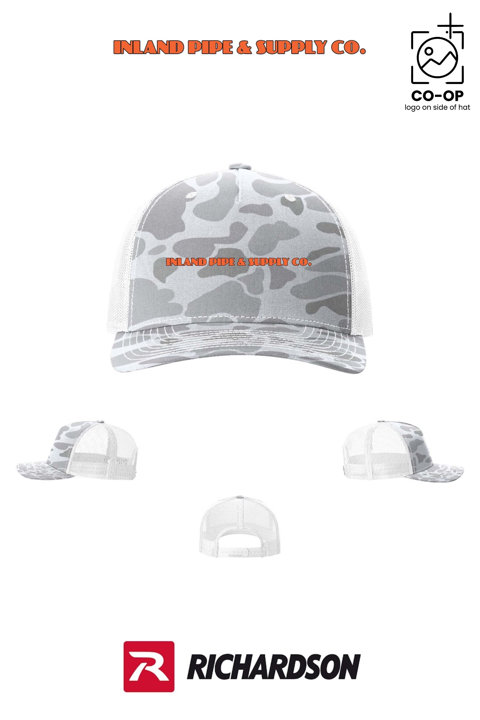 Richardson 112PFP Printed Five-Panel Trucker - INLAND PIPE AND SUPPLY