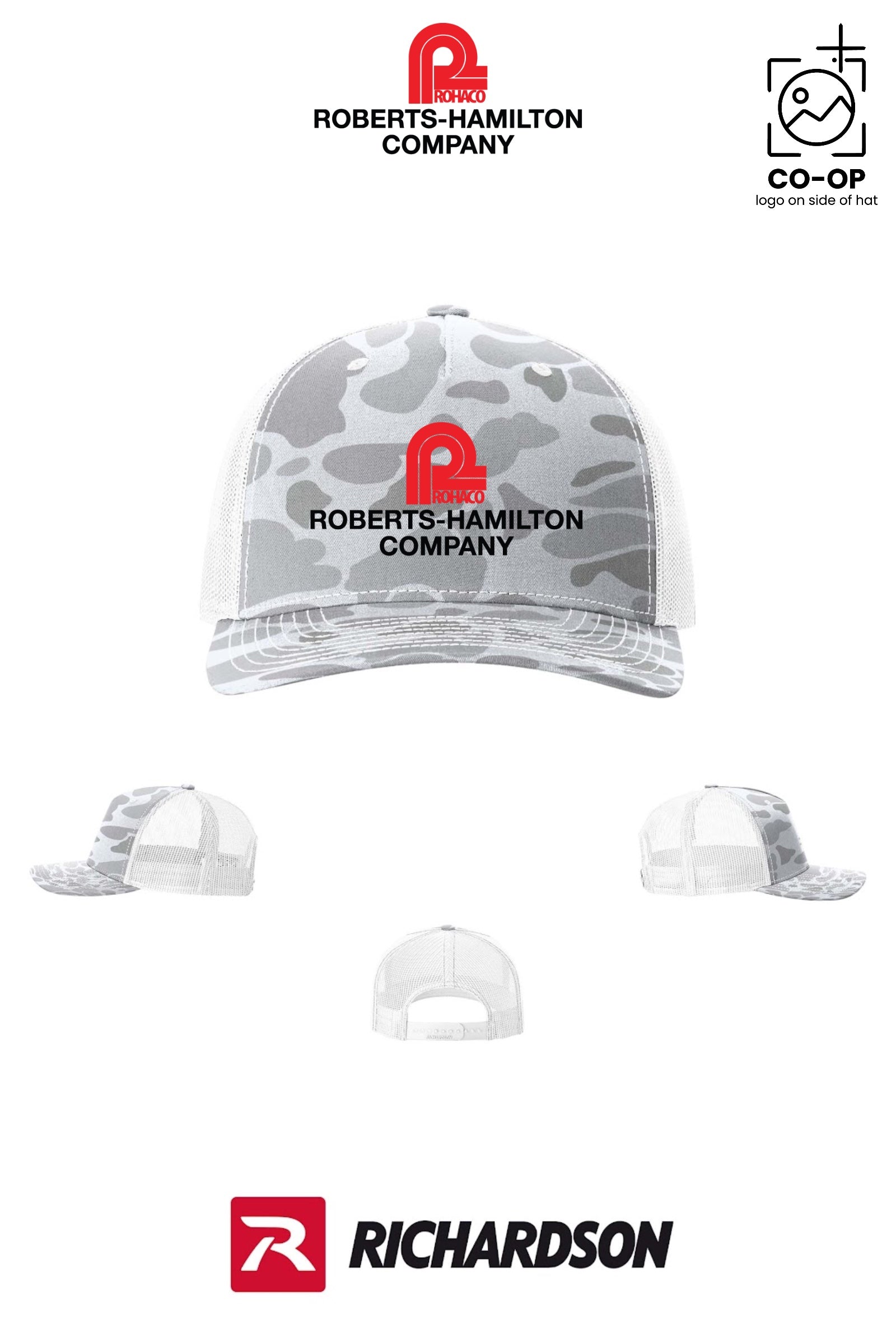Richardson 112PFP Printed Five-Panel Trucker - ROBERTS-HAMILTON