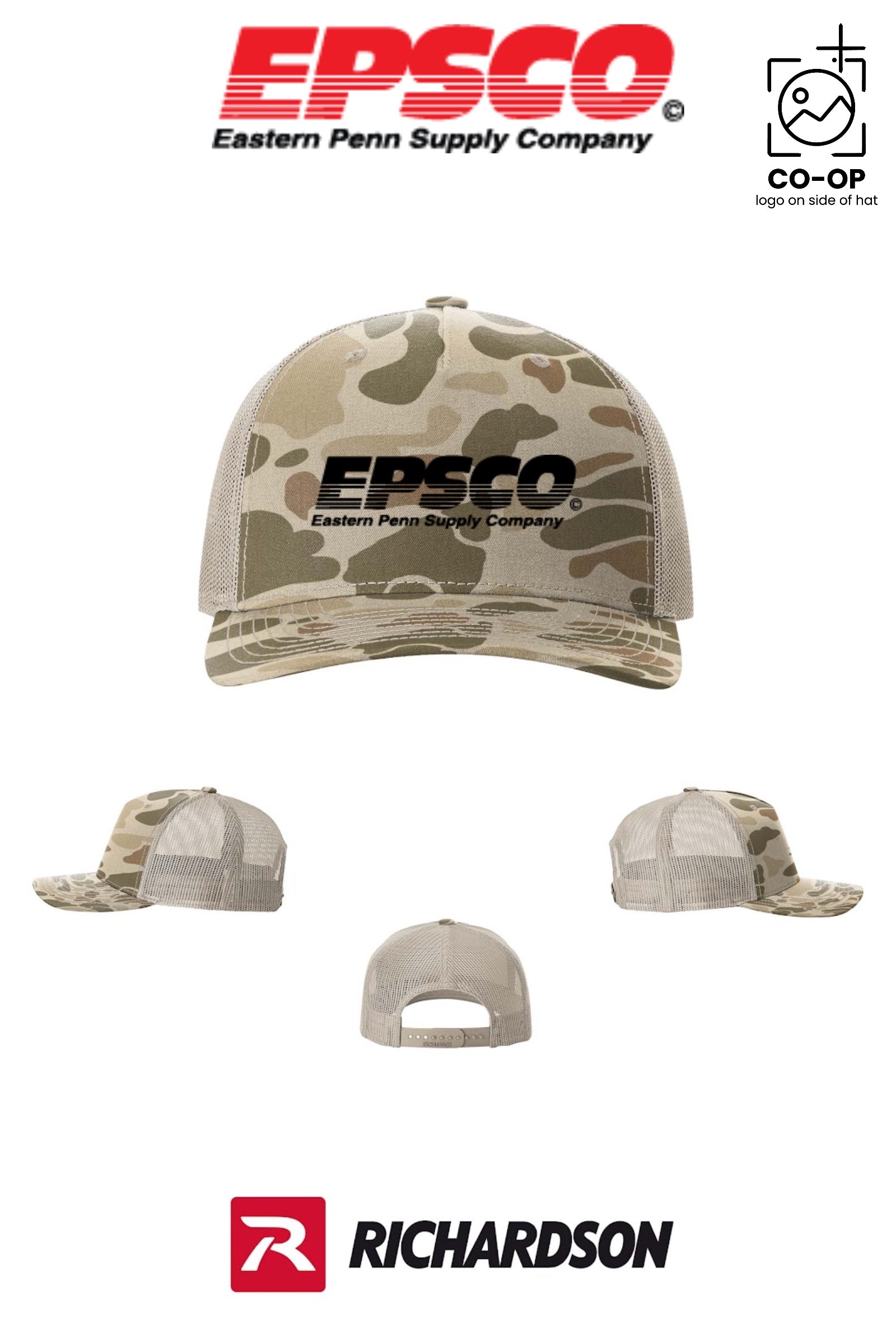 Richardson 112PFP Printed Five-Panel Trucker - EPSCO