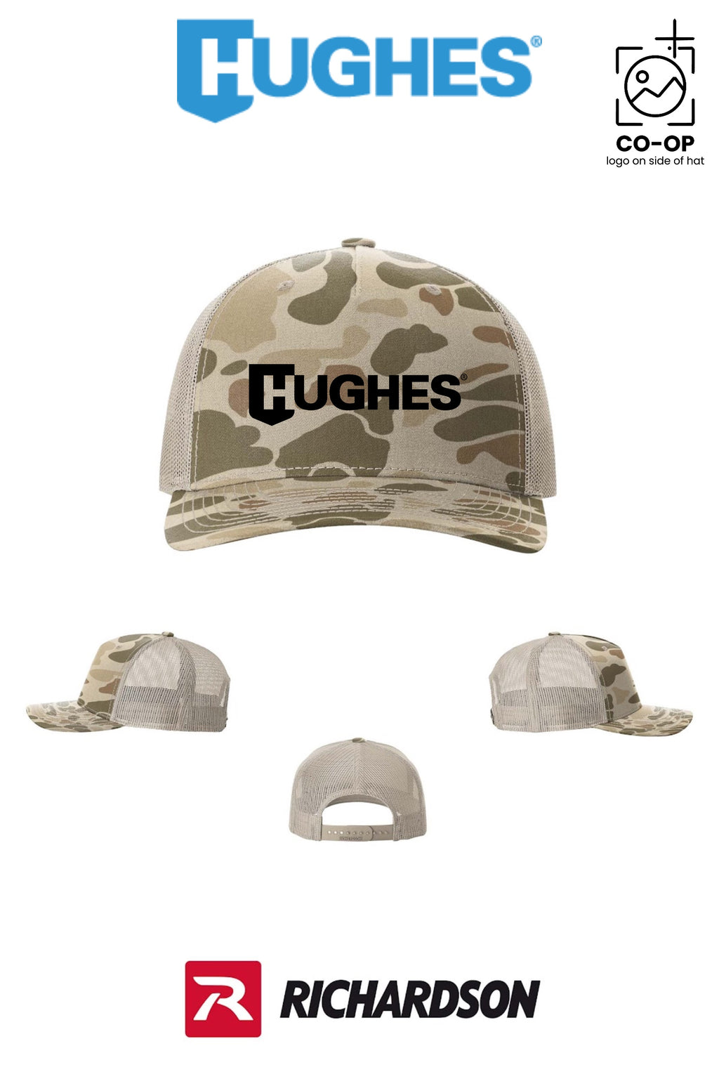 Richardson 112PFP Printed Five-Panel Trucker - HUGHES SUPPLY