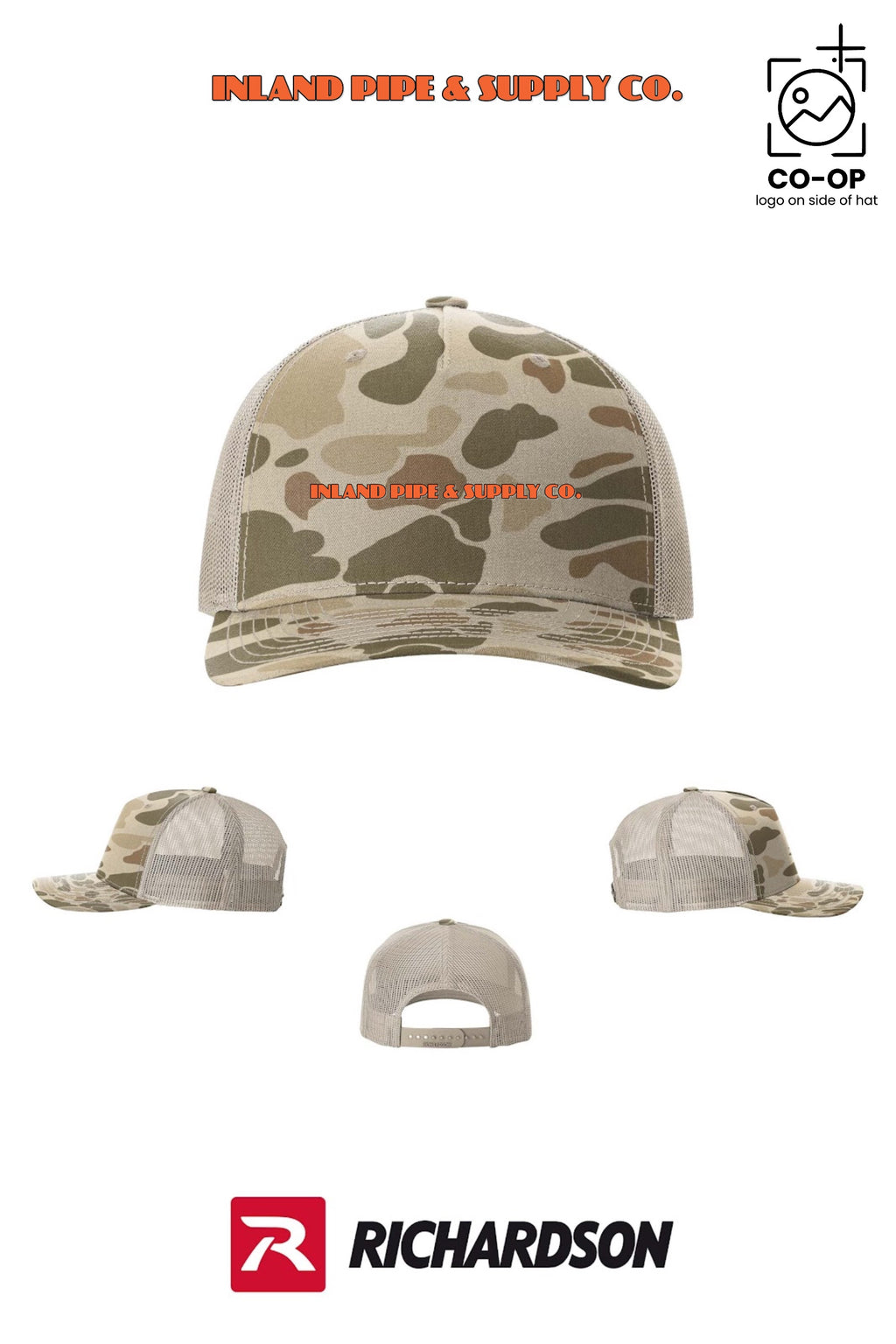 Richardson 112PFP Printed Five-Panel Trucker - INLAND PIPE AND SUPPLY
