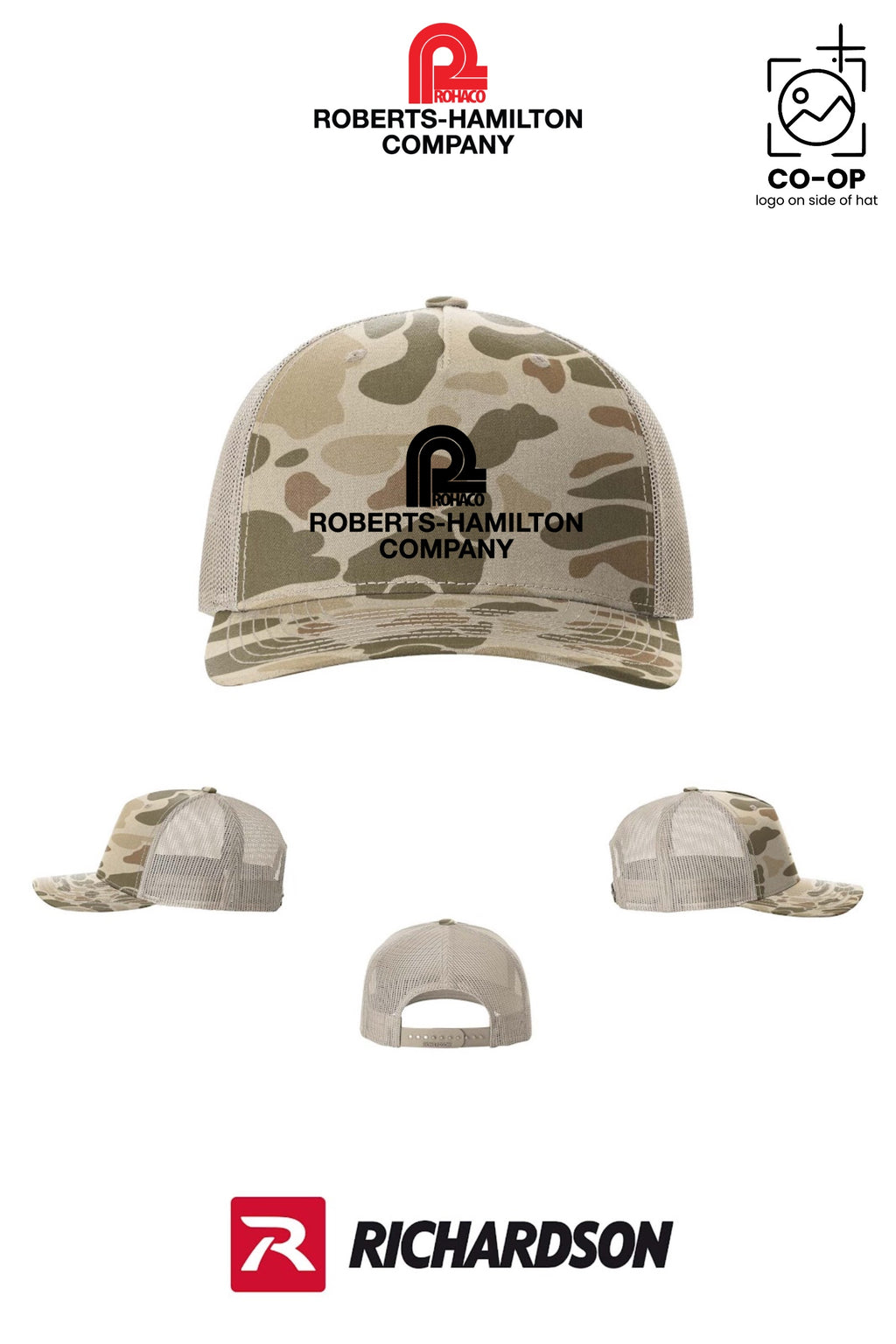 Richardson 112PFP Printed Five-Panel Trucker - ROBERTS-HAMILTON
