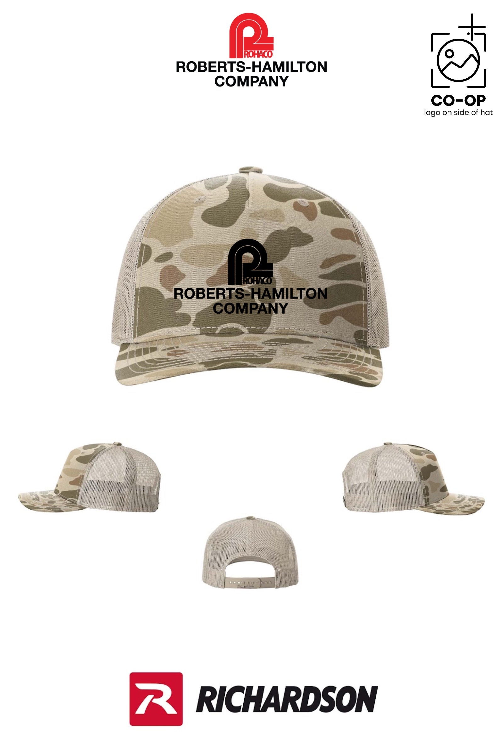 Richardson 112PFP Printed Five-Panel Trucker - ROBERTS-HAMILTON