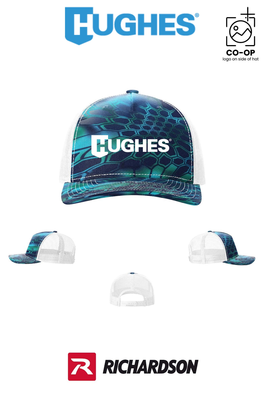 Richardson 112PFP Printed Five-Panel Trucker - HUGHES SUPPLY