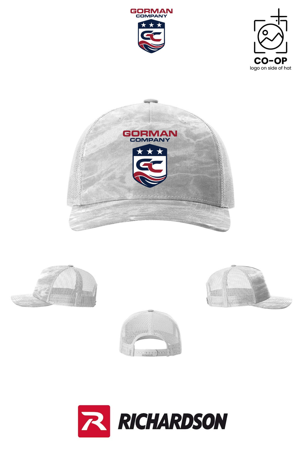 Richardson 112PFP Printed Five-Panel Trucker - GORMAN CO - PANAMA CITY