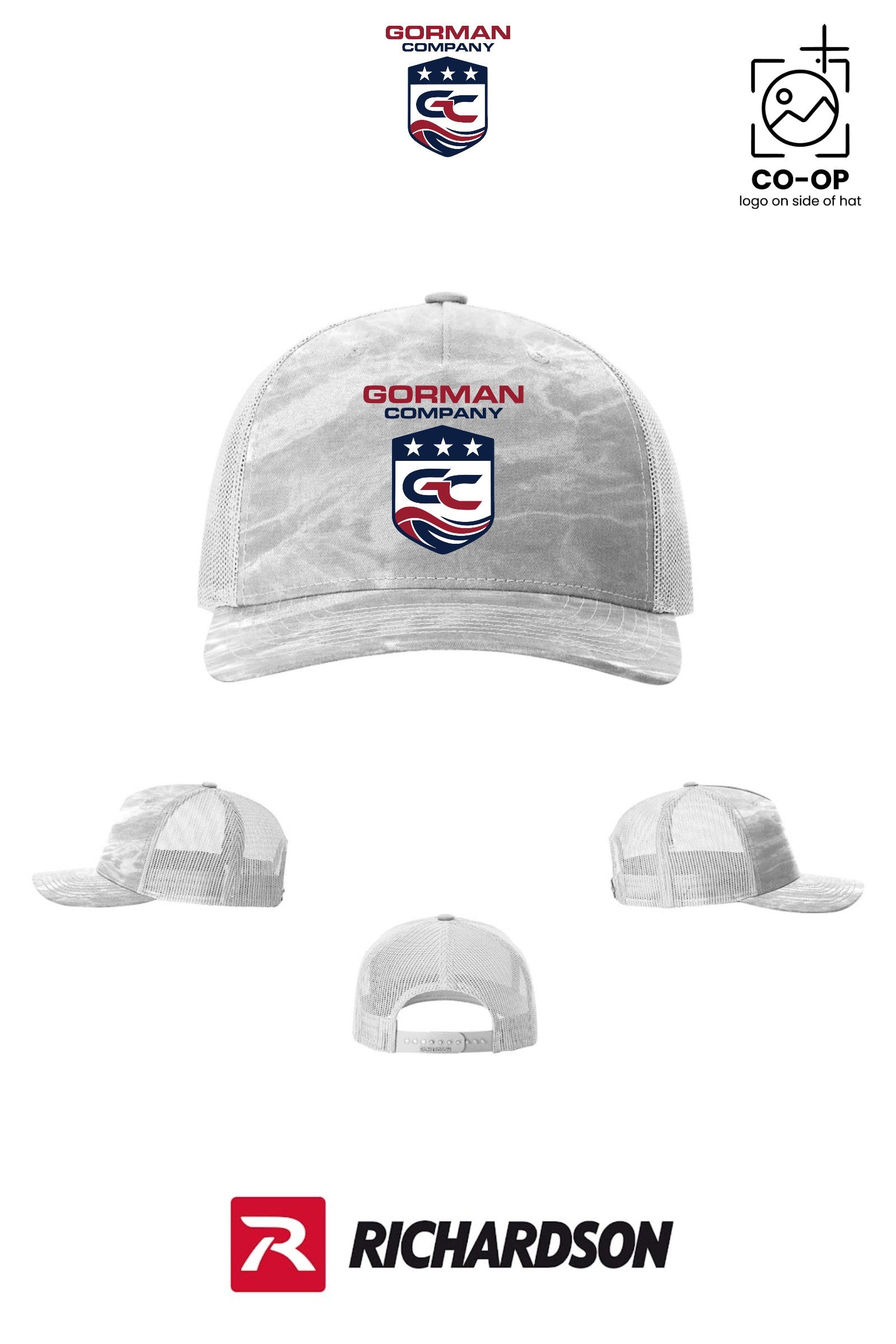 Richardson 112PFP Printed Five-Panel Trucker - GORMAN CO - PANAMA CITY
