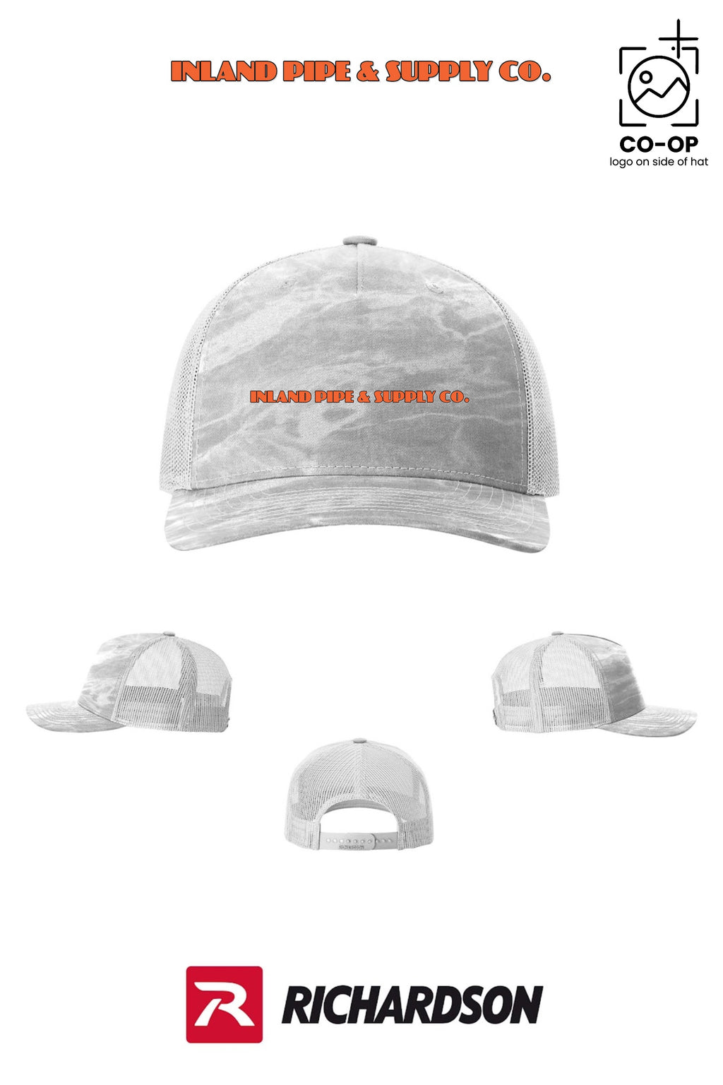 Richardson 112PFP Printed Five-Panel Trucker - INLAND PIPE AND SUPPLY