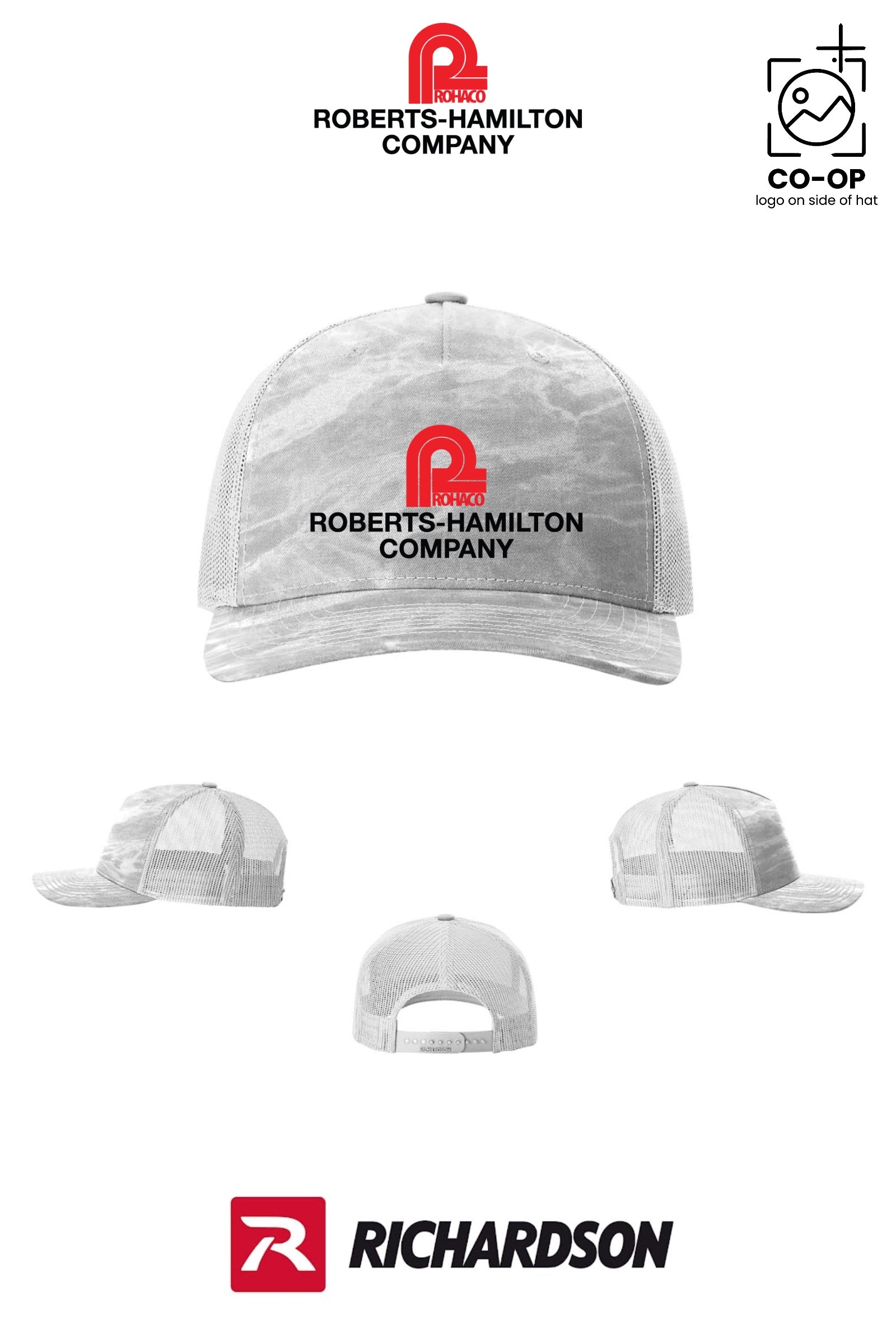 Richardson 112PFP Printed Five-Panel Trucker - ROBERTS-HAMILTON