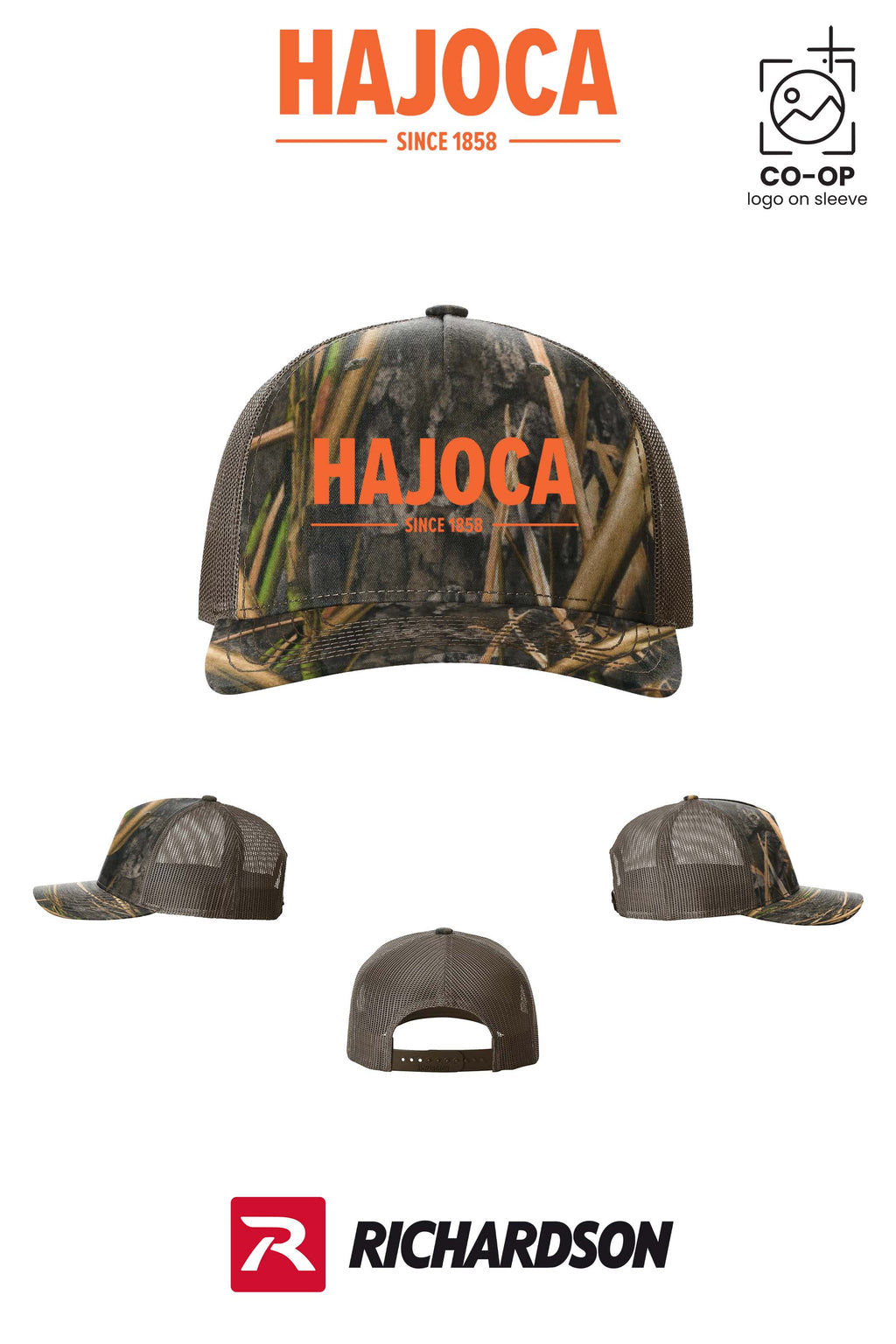Richardson 112PFP Printed Five-Panel Trucker - HAJOCA